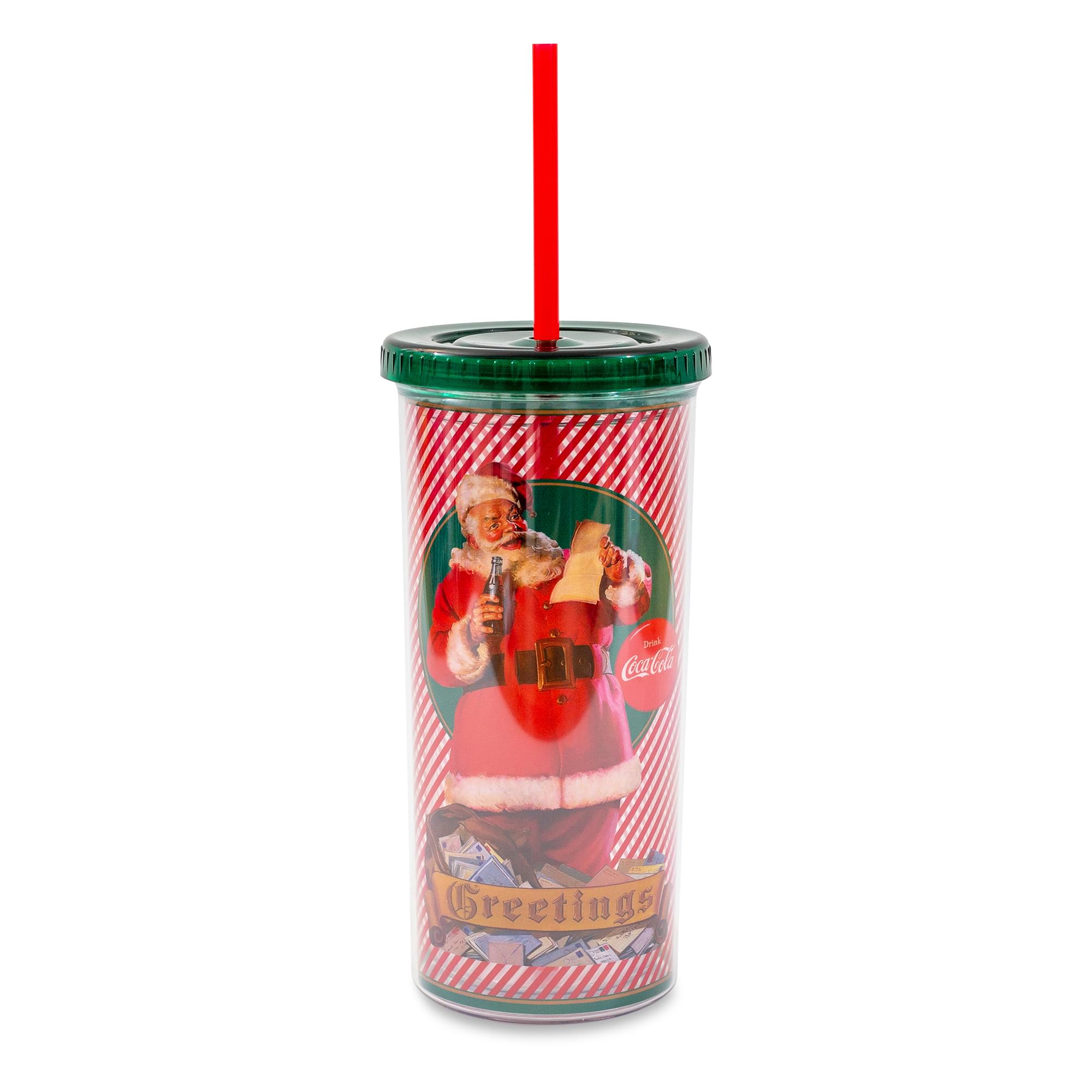 Coca-Cola Santa Claus Holiday Carnival Cup - 20 Ounce Joyful Sip