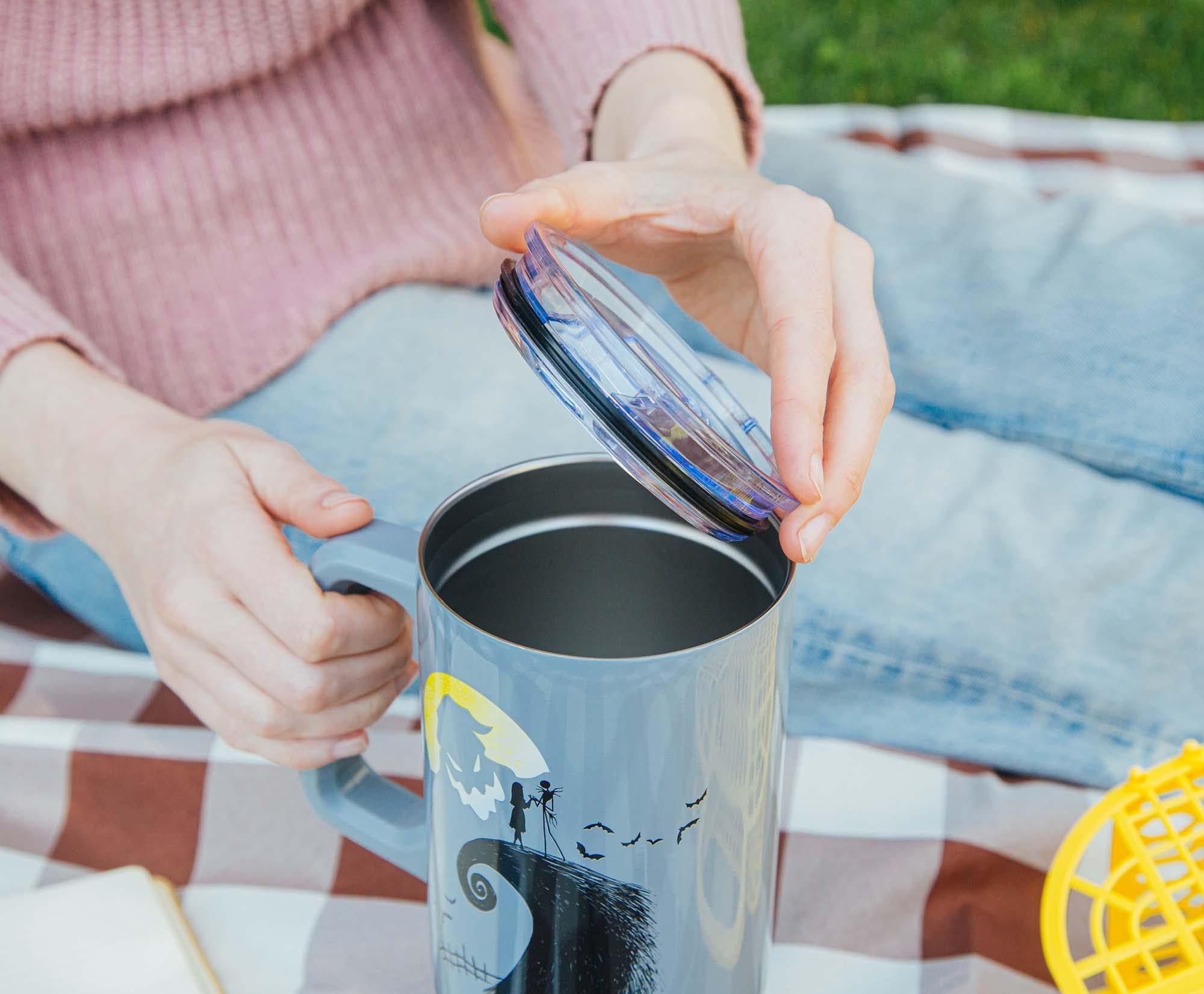 Disney's Tim Burton's The Nightmare Before Christmas Spiral Hill Stainless Steel Tumbler