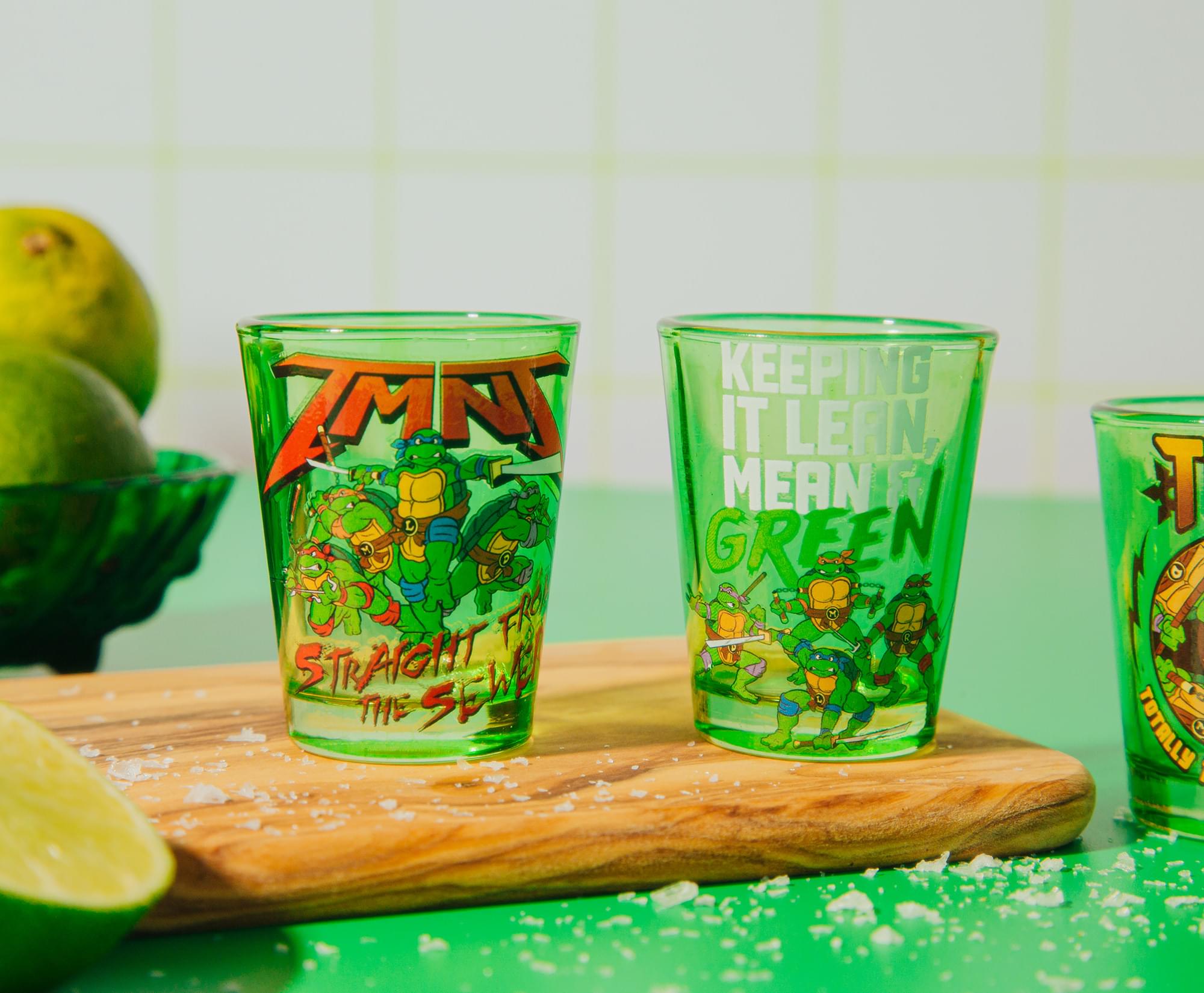 TMNT 2-Ounce Mini Shot Glasses - Set of 4