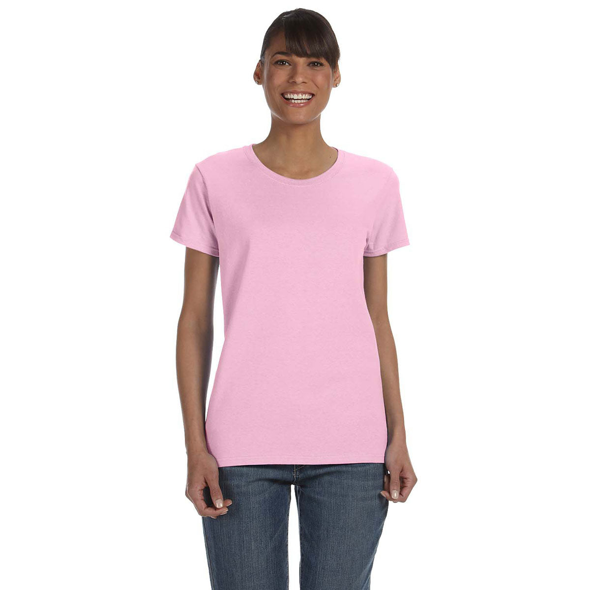 Gildan Women's Chic Light Pink 5.3 oz. T-Shirt