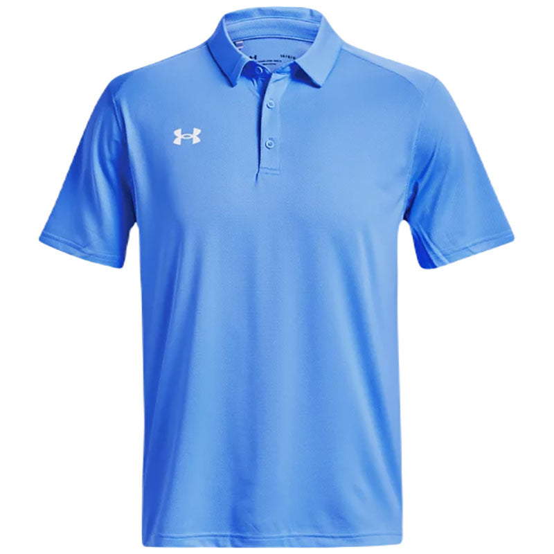 Under Armour Men's Stylish Tech Team Polo in Carolina Blue/White