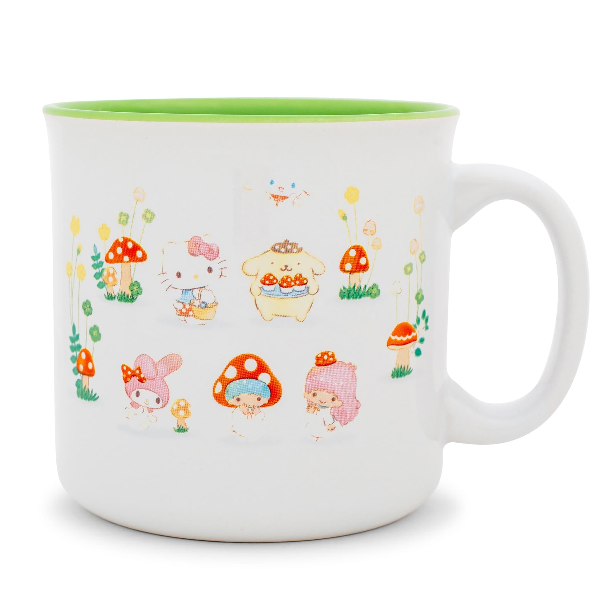 Sanrio's Enchanting Hello Kitty & Friends Mushroom Crew 20 - Ounce Ceramic Camper Mug