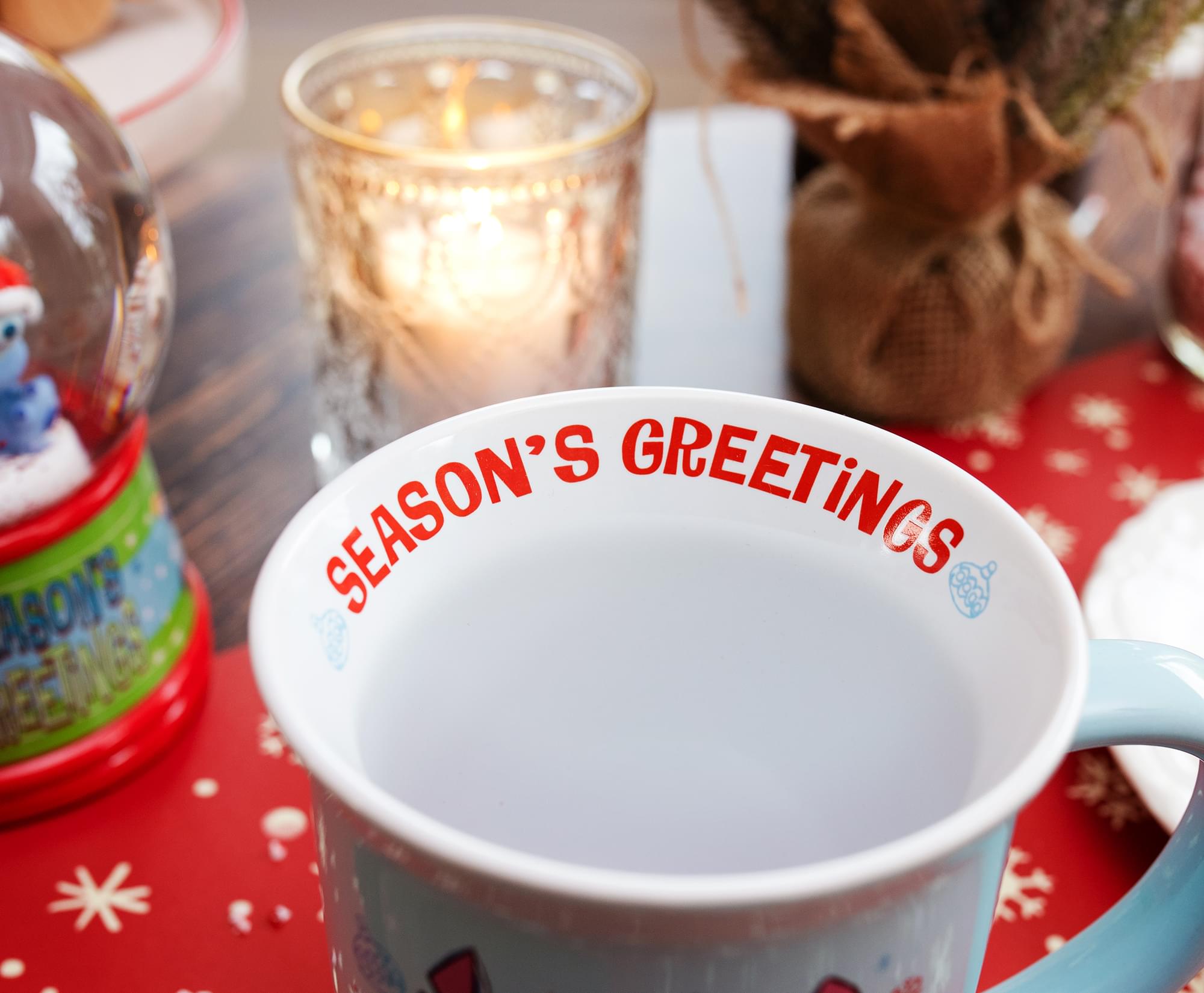 Disney Lilo & Stitch Christmas Ceramic Mug - 16 Ounces
