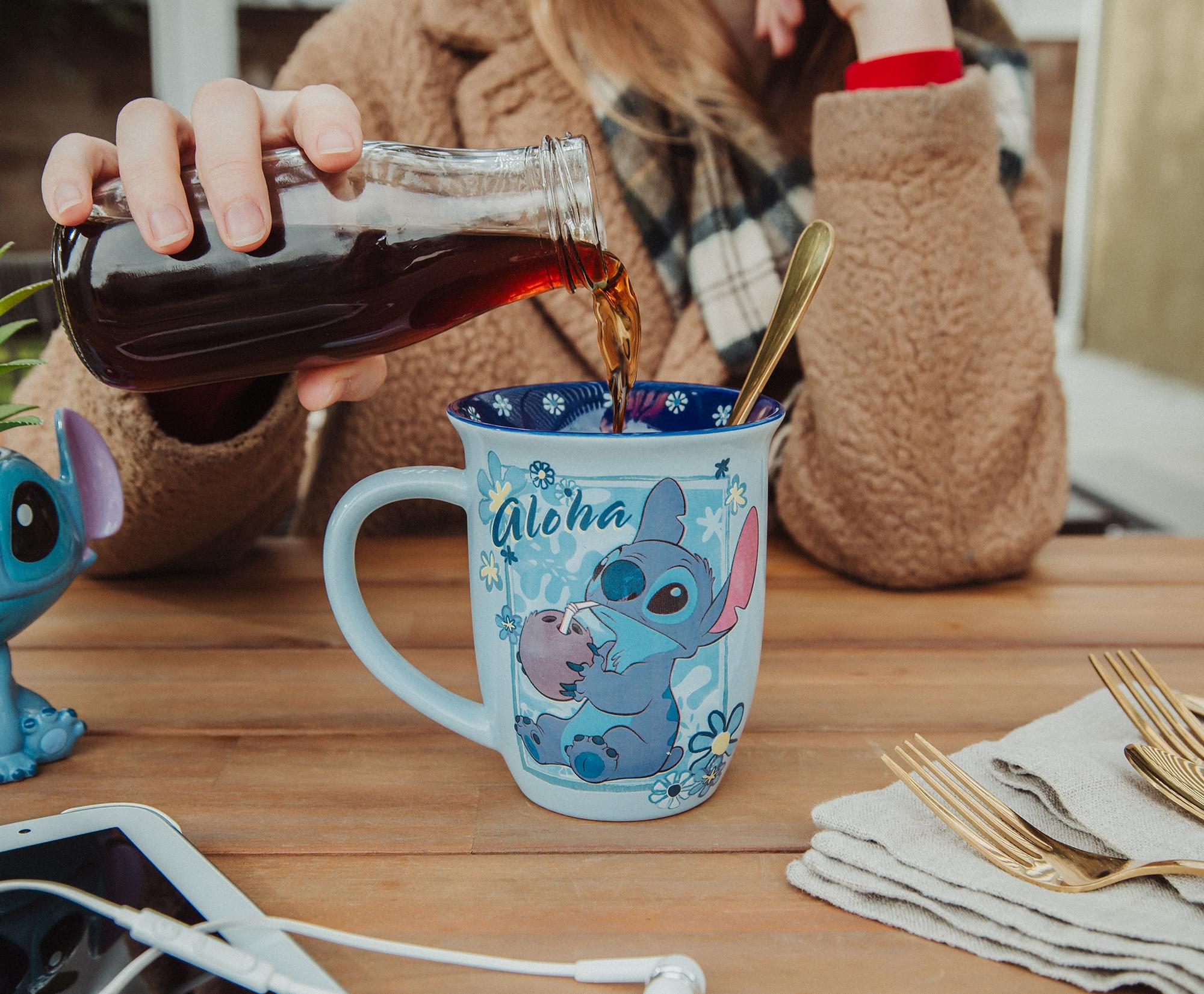 Disney Lilo & Stitch Aloha Ceramic Latte Mug - 16 Oz Delight