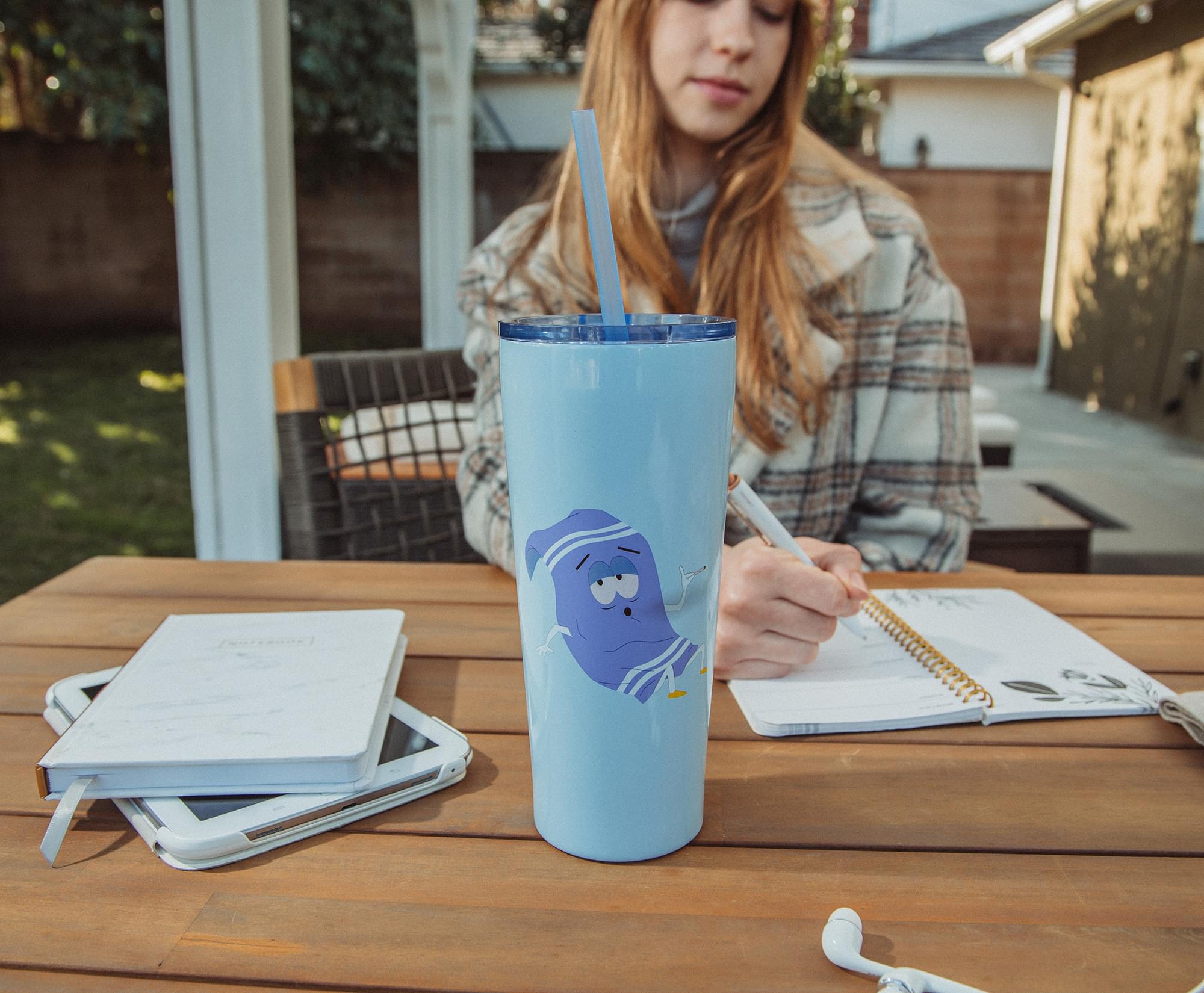 South Park Towelie Stainless Steel Tumbler with Straw - 22 Oz