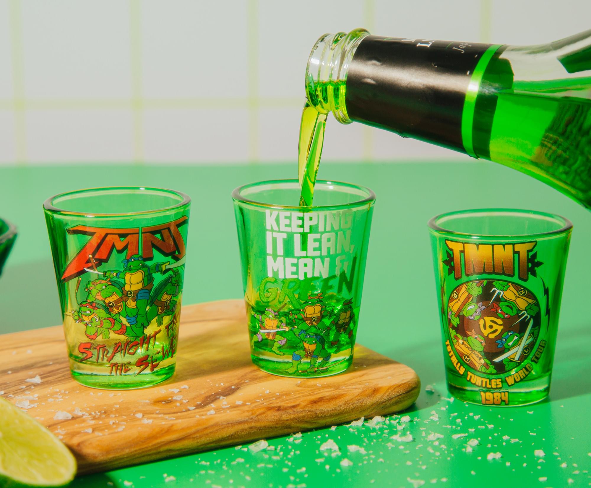 TMNT 2-Ounce Mini Shot Glasses - Set of 4