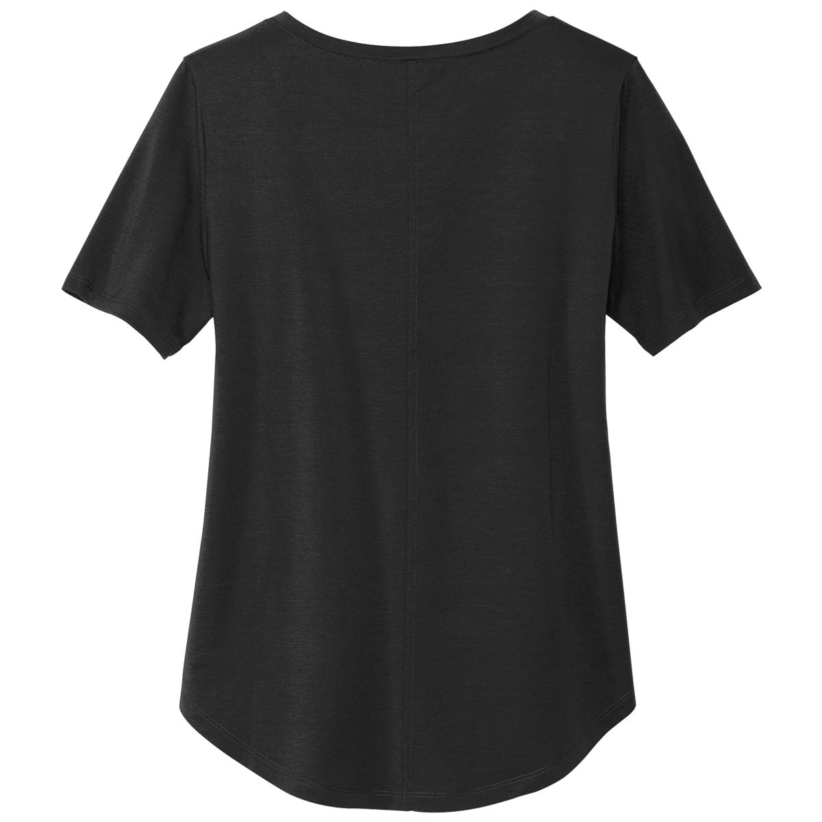 Mercer+Mettle Women's Stylish Deep Black Stretch Scoop Tee