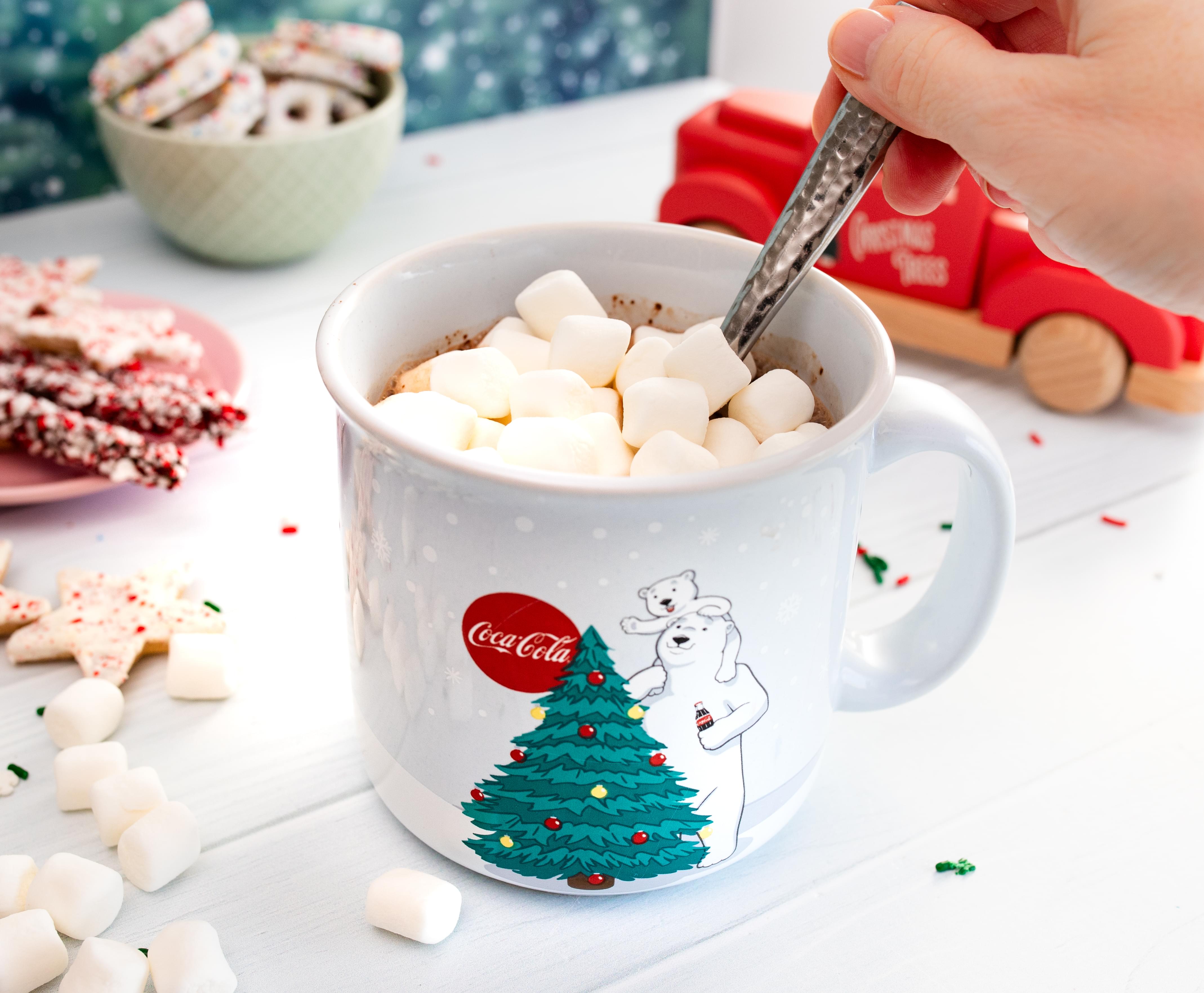 Coca-Cola Holiday Polar Bears Ceramic Mug - 20 Oz