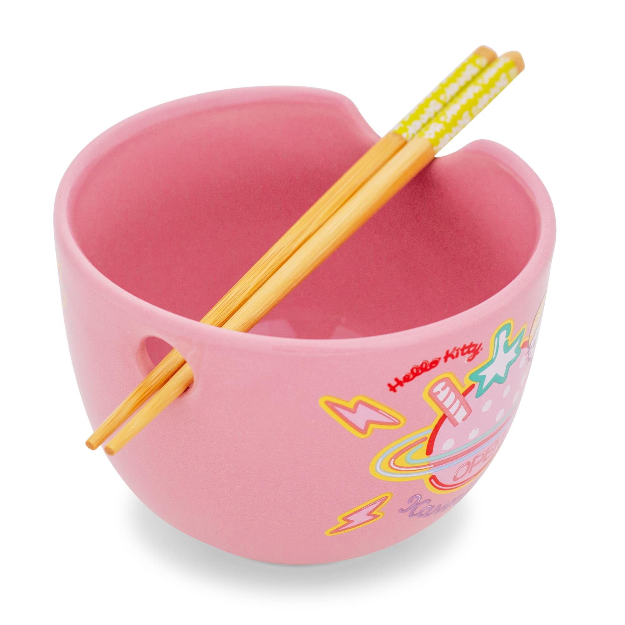 Sanrio's Adorable Hello Kitty Tokyo 20 - Ounce Ramen Bowl & Chopstick Set