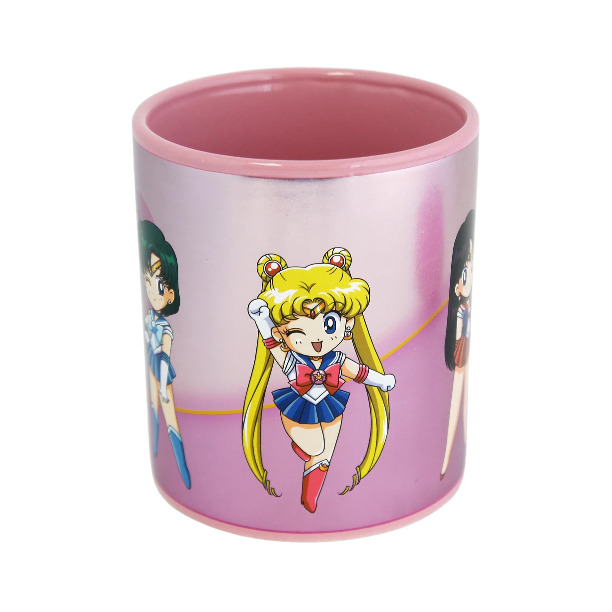 Chic Sailor Moon-Inspired 16 Ounce Ceramic Mug with Lid