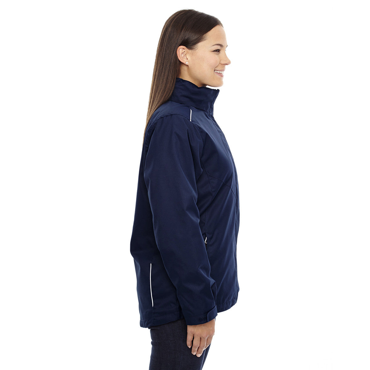 Core 365 Women's Navy 3-in-1 Jacket with Fleece Liner - Stay Warm & Stylish