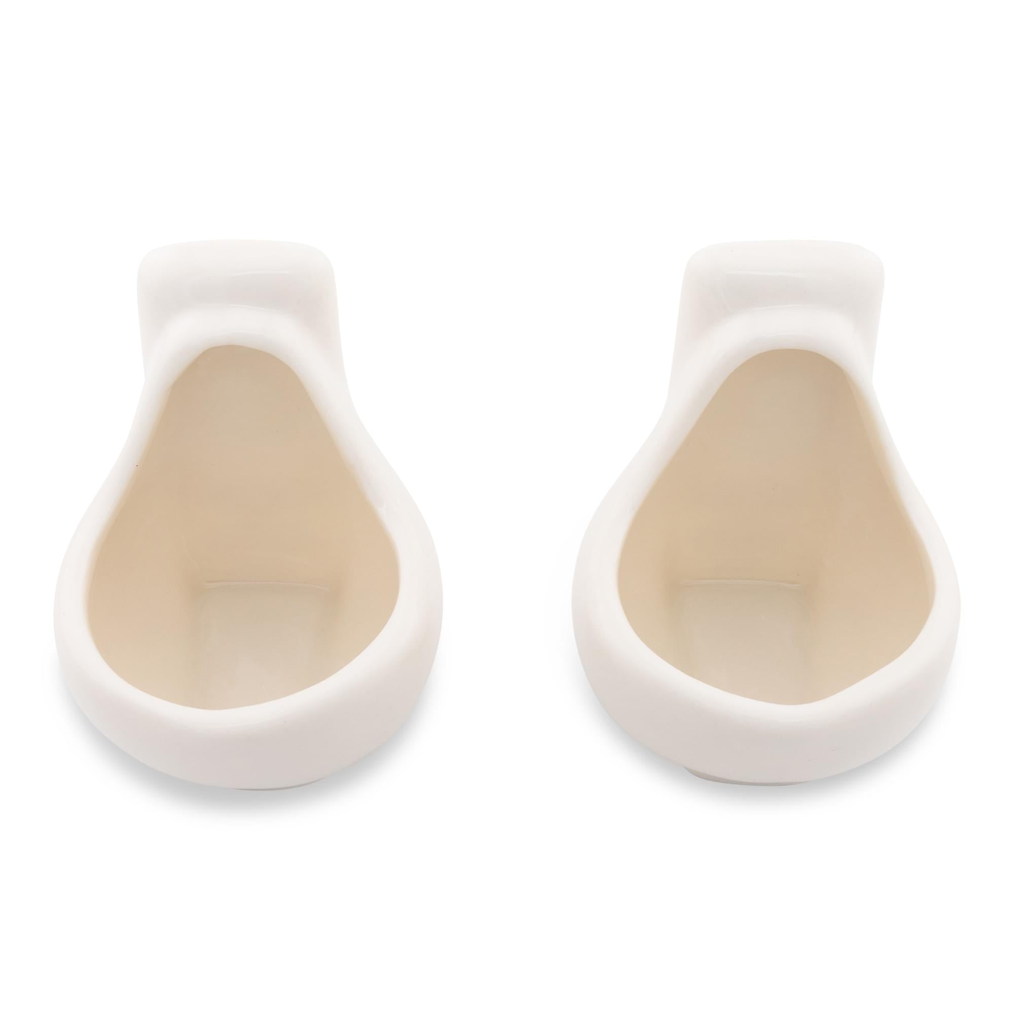 Hilarious 1-Ounce Ceramic Urinal-Shaped Shot Glasses Set of 2