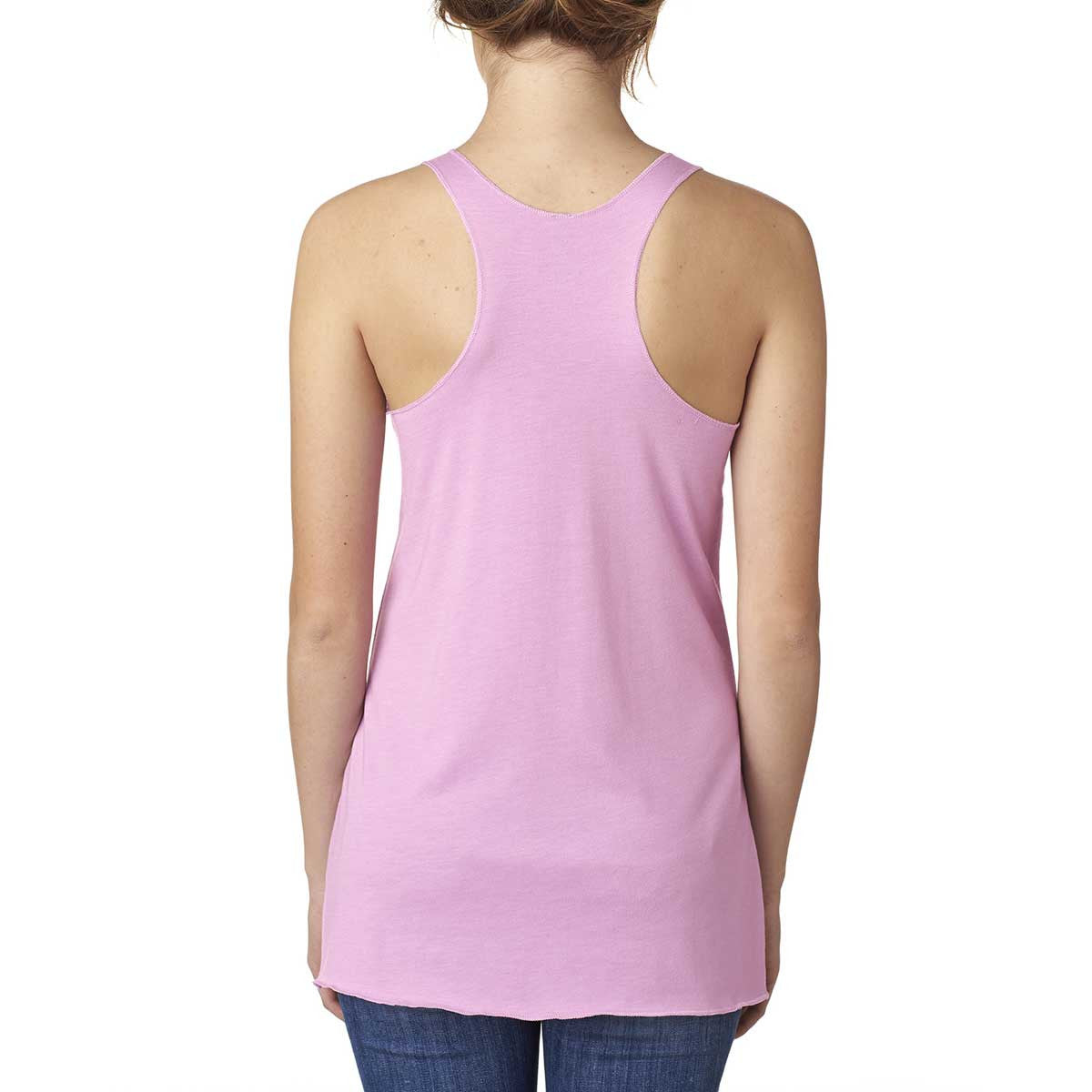 Next Level Women's Charming Lilac Triblend Racerback Tank - Your New Favorite!