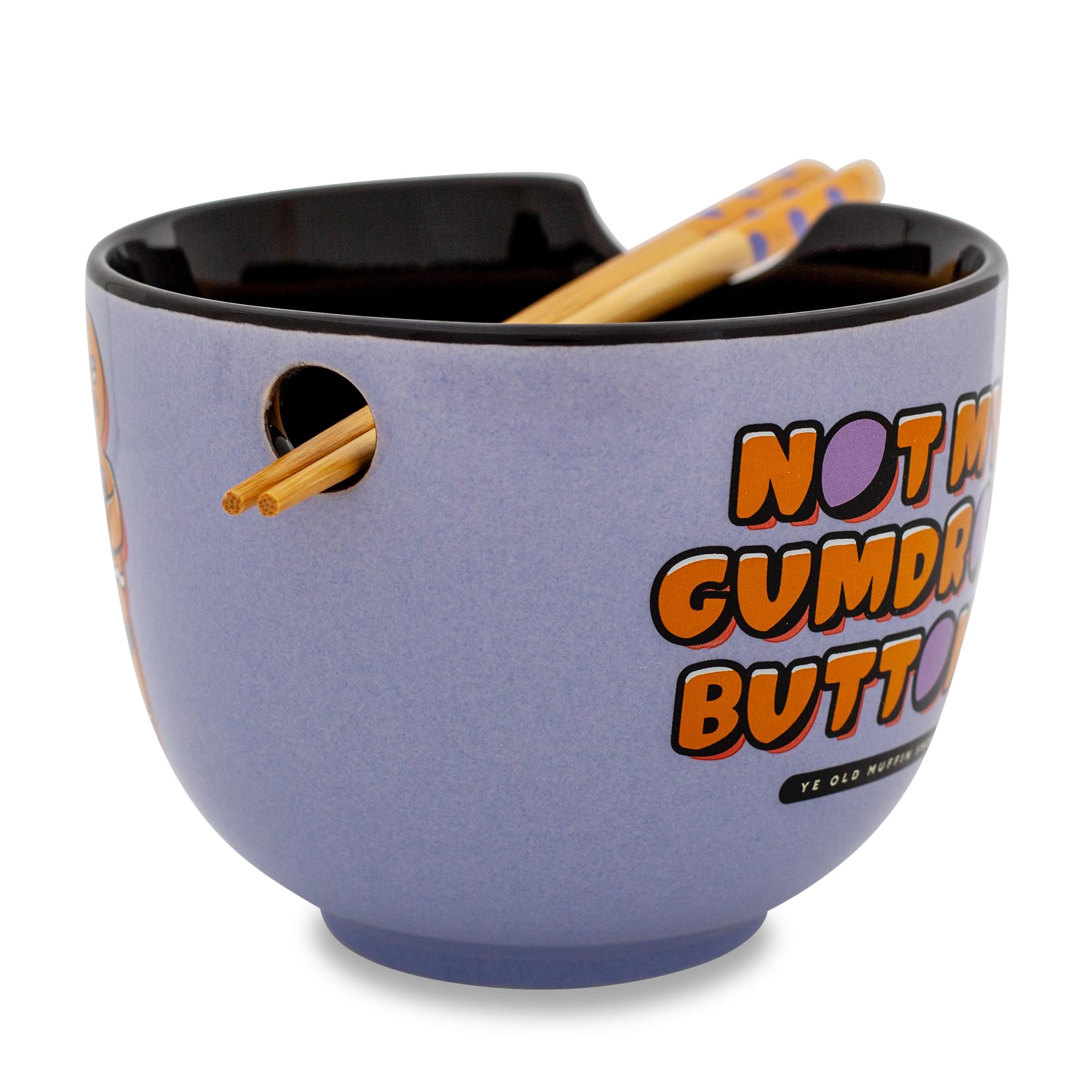 Shrek Gingerbread Man Ceramic Ramen Bowl & Chopstick Set - 20 Ounce