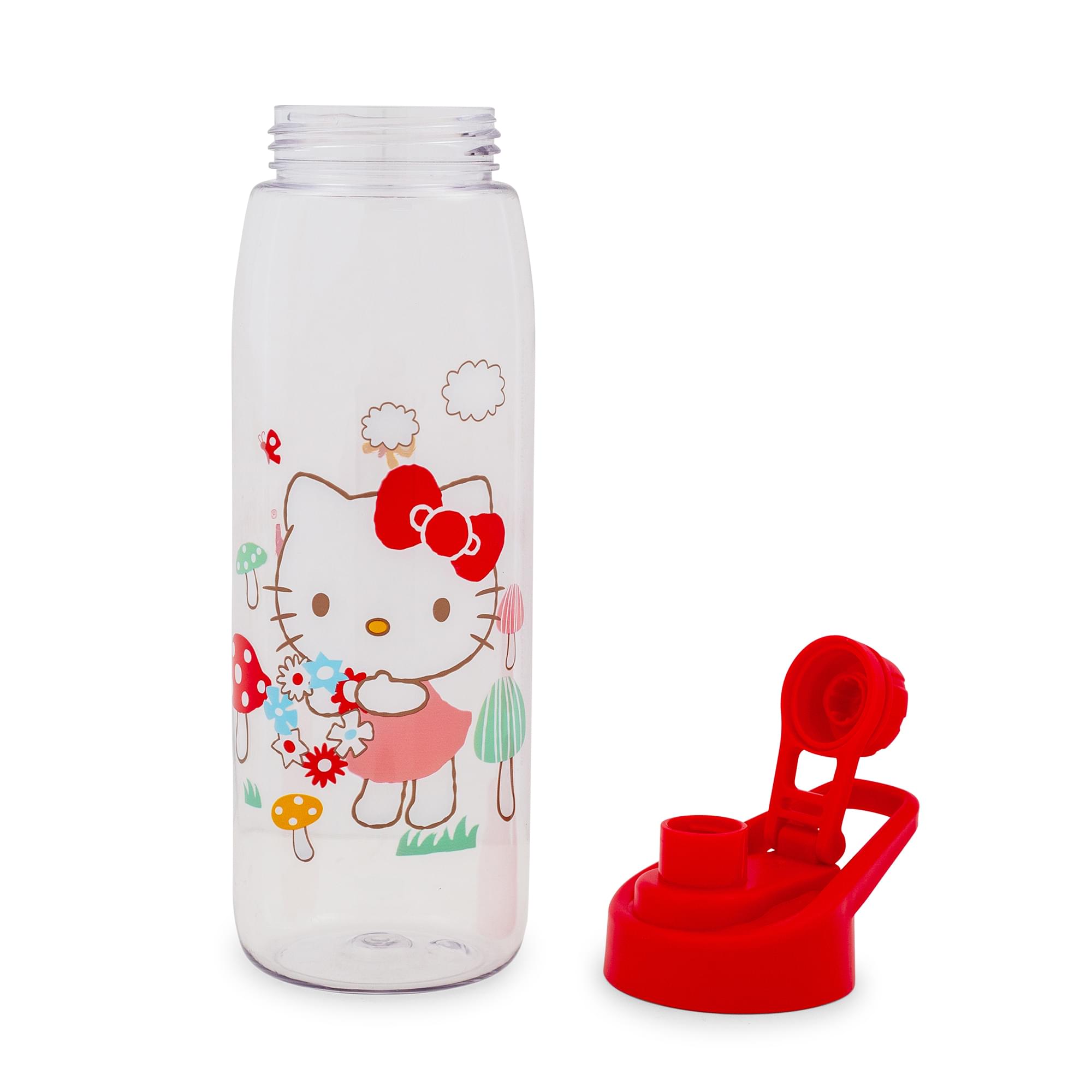 Sanrio Hello Kitty Mushroom-Print Water Bottle - 28 Ounce