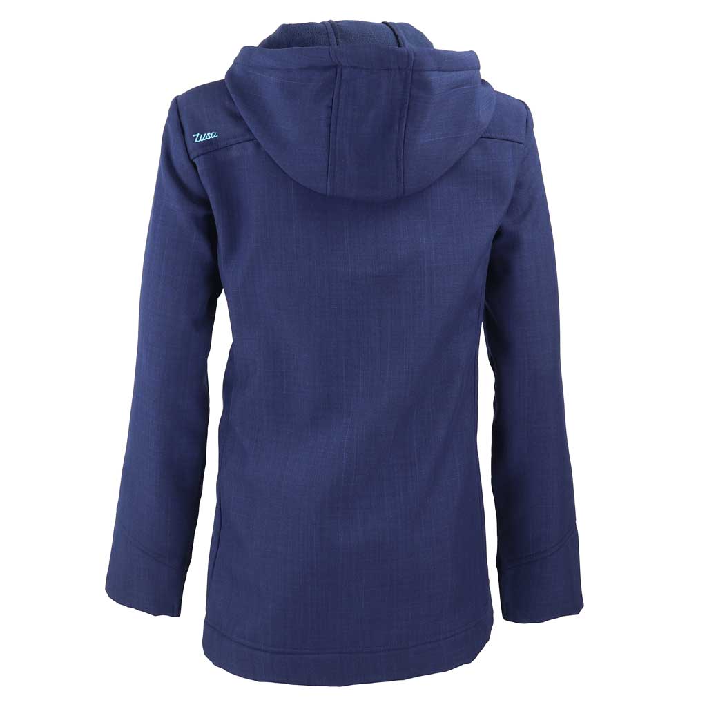 Zusa Women's Navy Cross-Hatch Adventure-Ready Travel Jacket