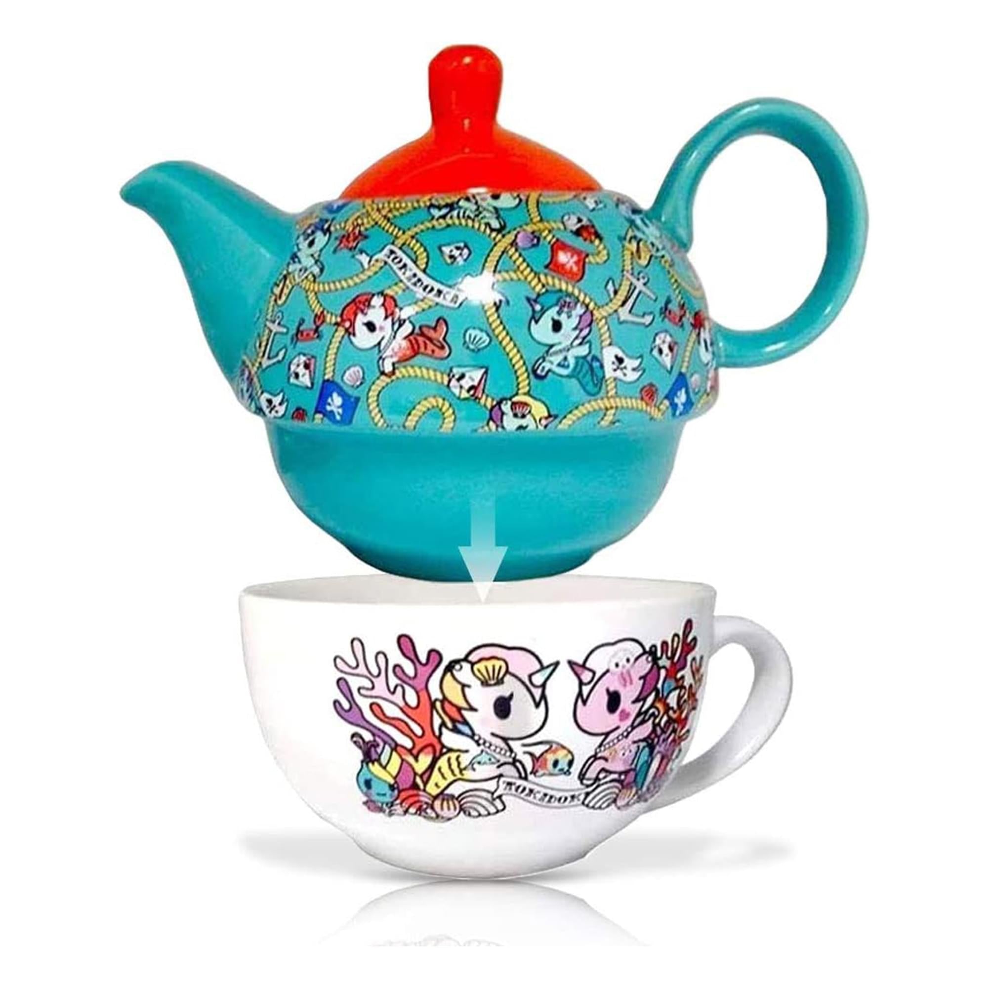 Tokidoki 11oz Ceramic Teapot & 9oz Mug Set - A Fun and Stylish Beverage Companion