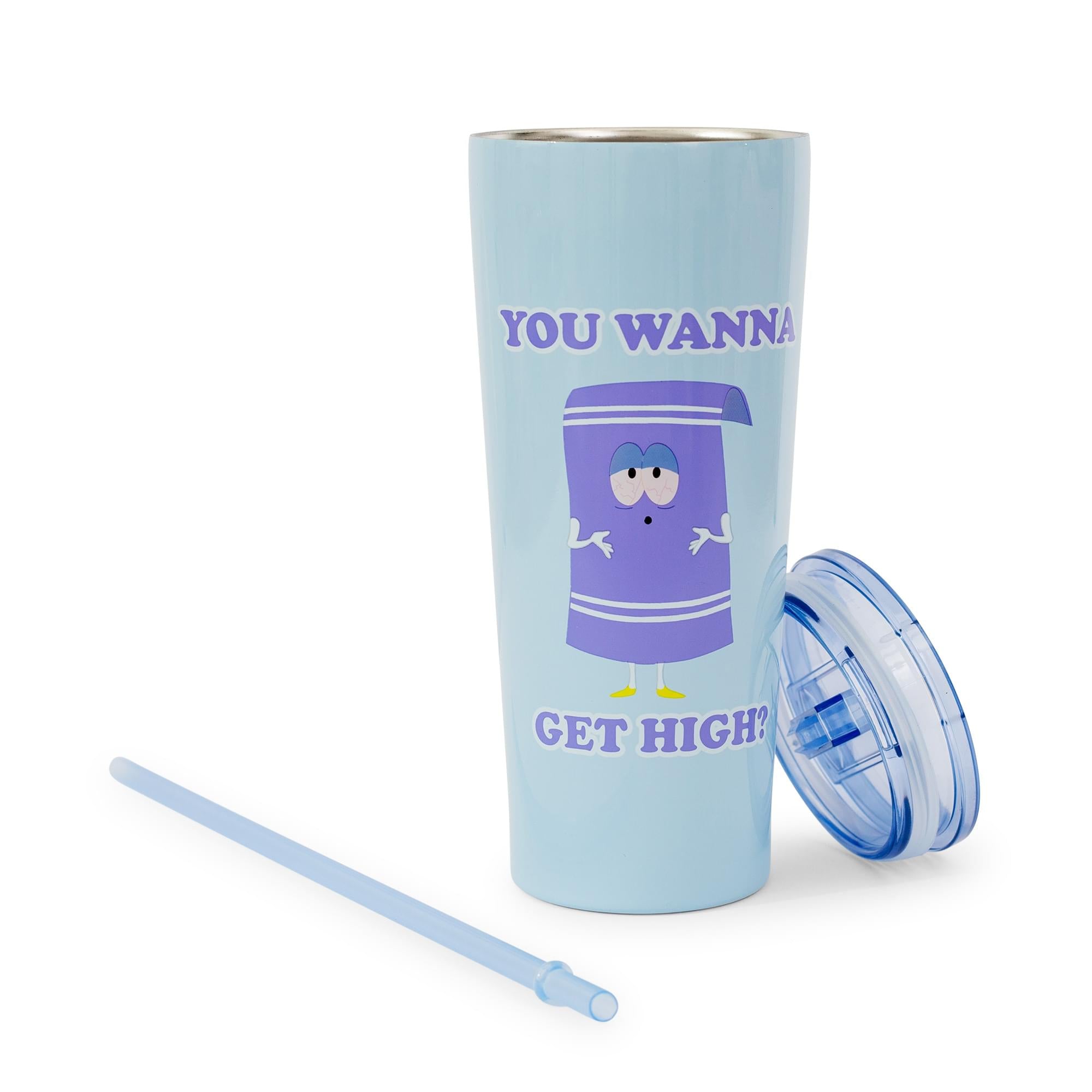 South Park Towelie Stainless Steel Tumbler with Straw - 22 Oz