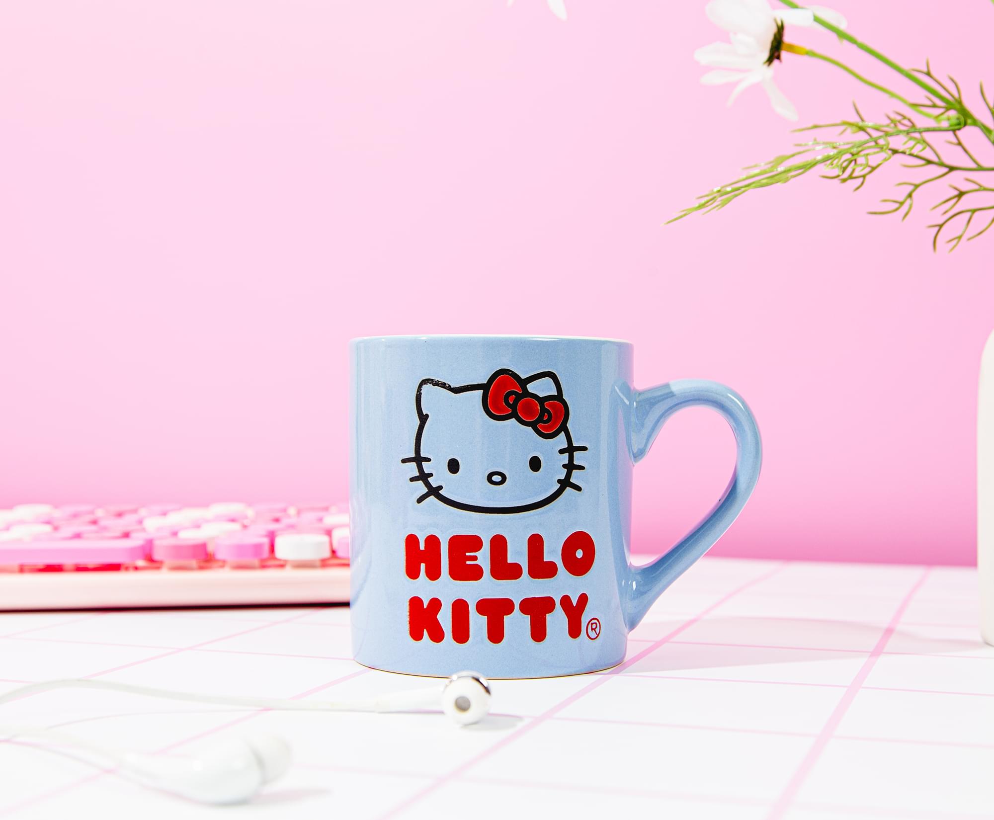 Sanrio Hello Kitty Wax Resist Ceramic Mug - 14 Ounce Delight