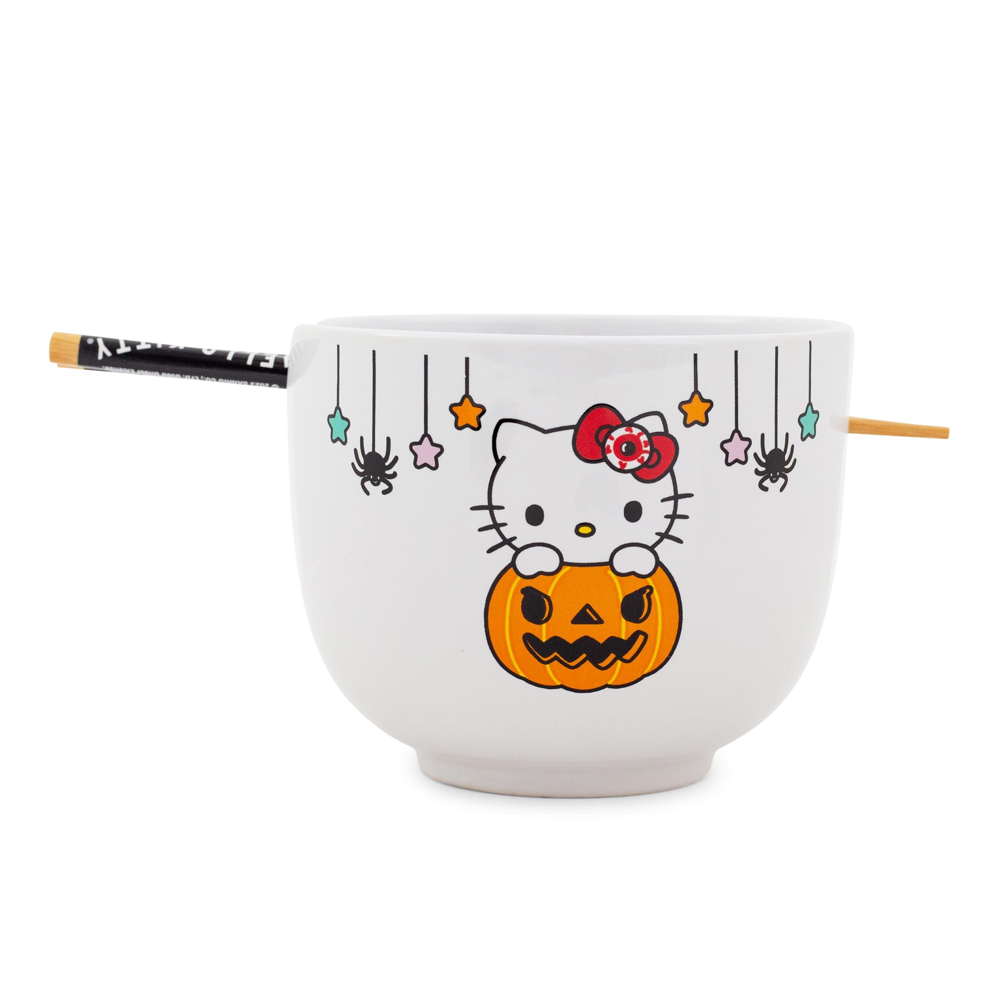 Sanrio Hello Kitty Halloween Ceramic Ramen Bowl & Chopstick Set