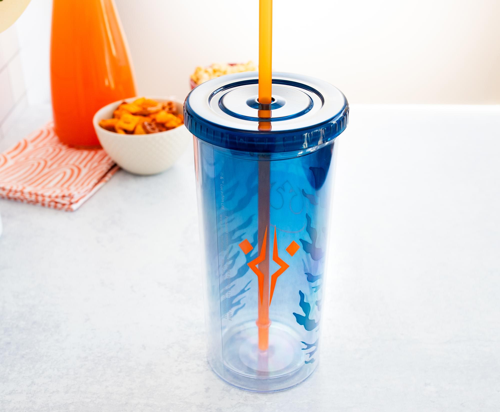 Star Wars Ahsoka Tano 20-Ounce Carnival Cup with Lid and Straw