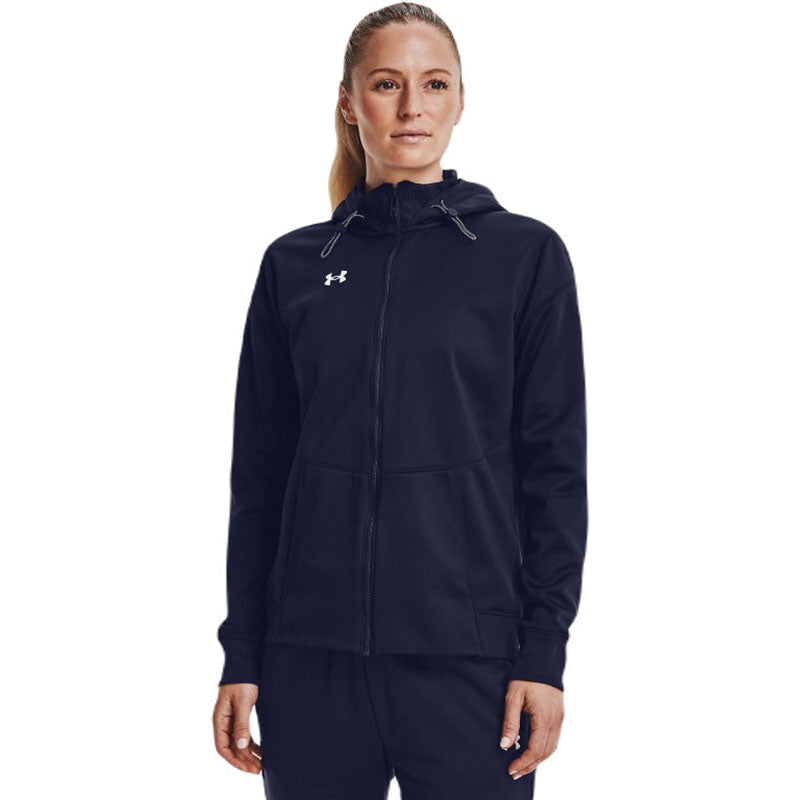 Under Armour Women's Cozy Navy Fleece Storm Full Zip Jacket