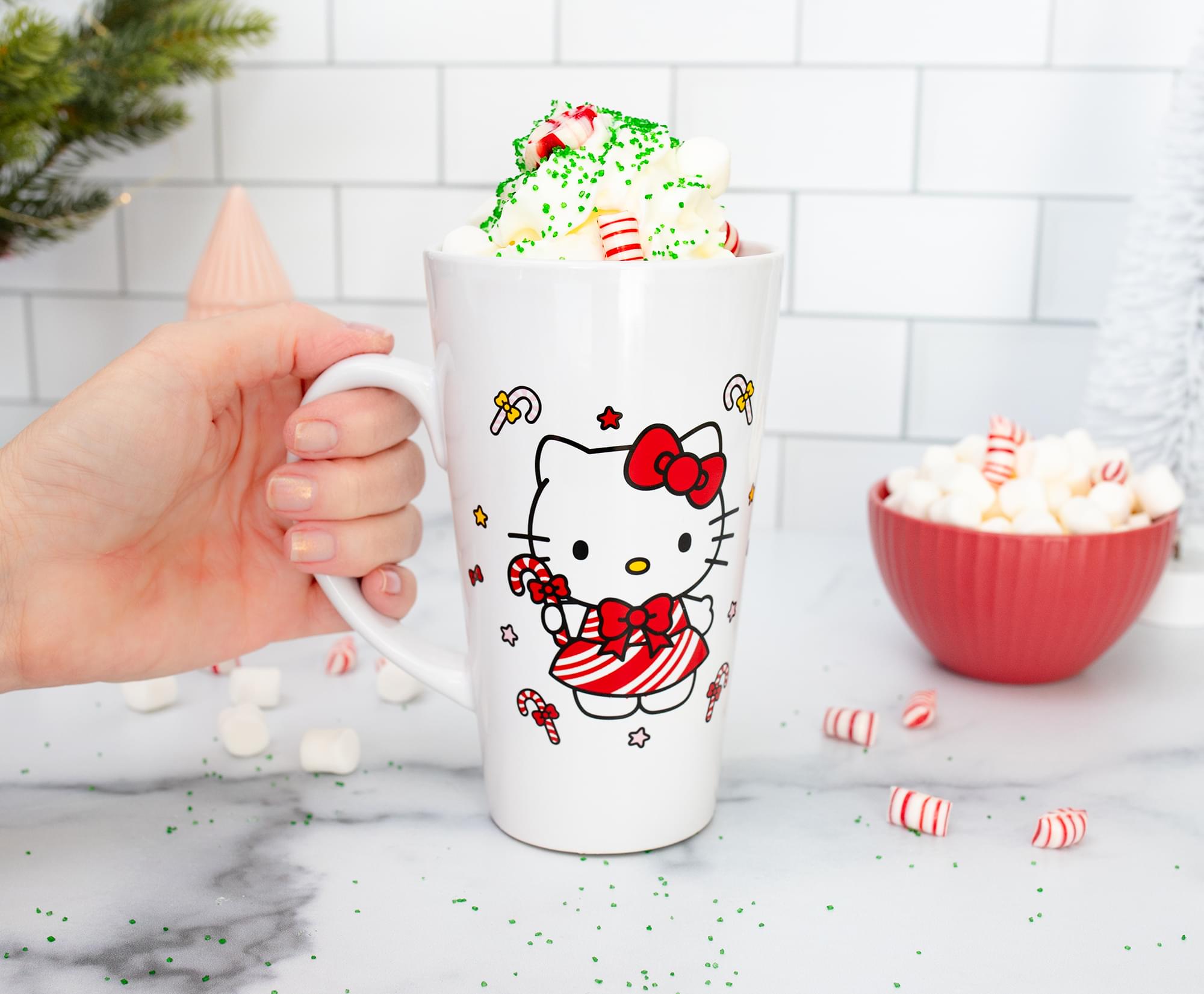 Sanrio Hello Kitty Holiday Ceramic Latte Mug - 16 Ounce