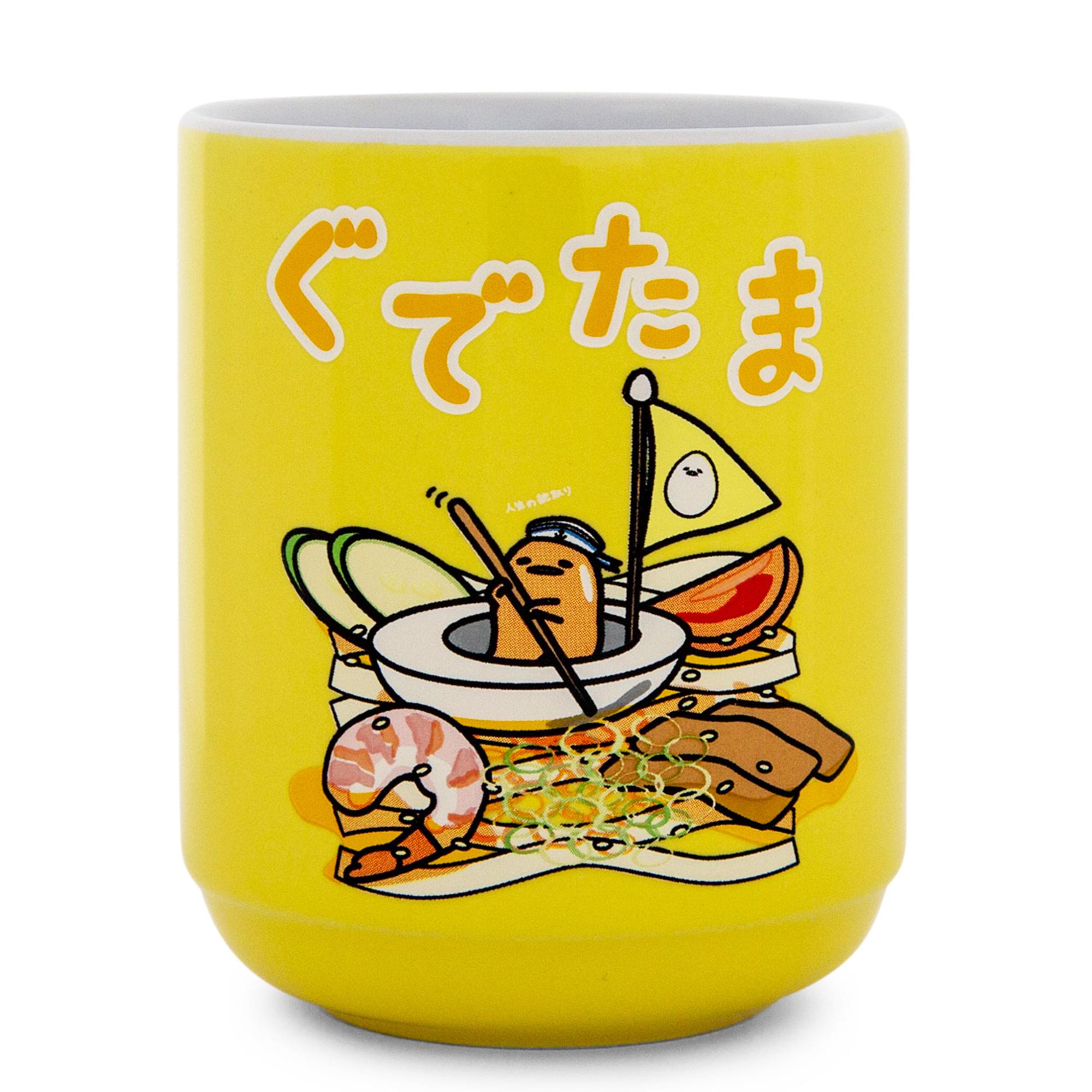 Sanrio Gudetama Sailing Ramen Ceramic Tea Cup - 9 Ounce Delight