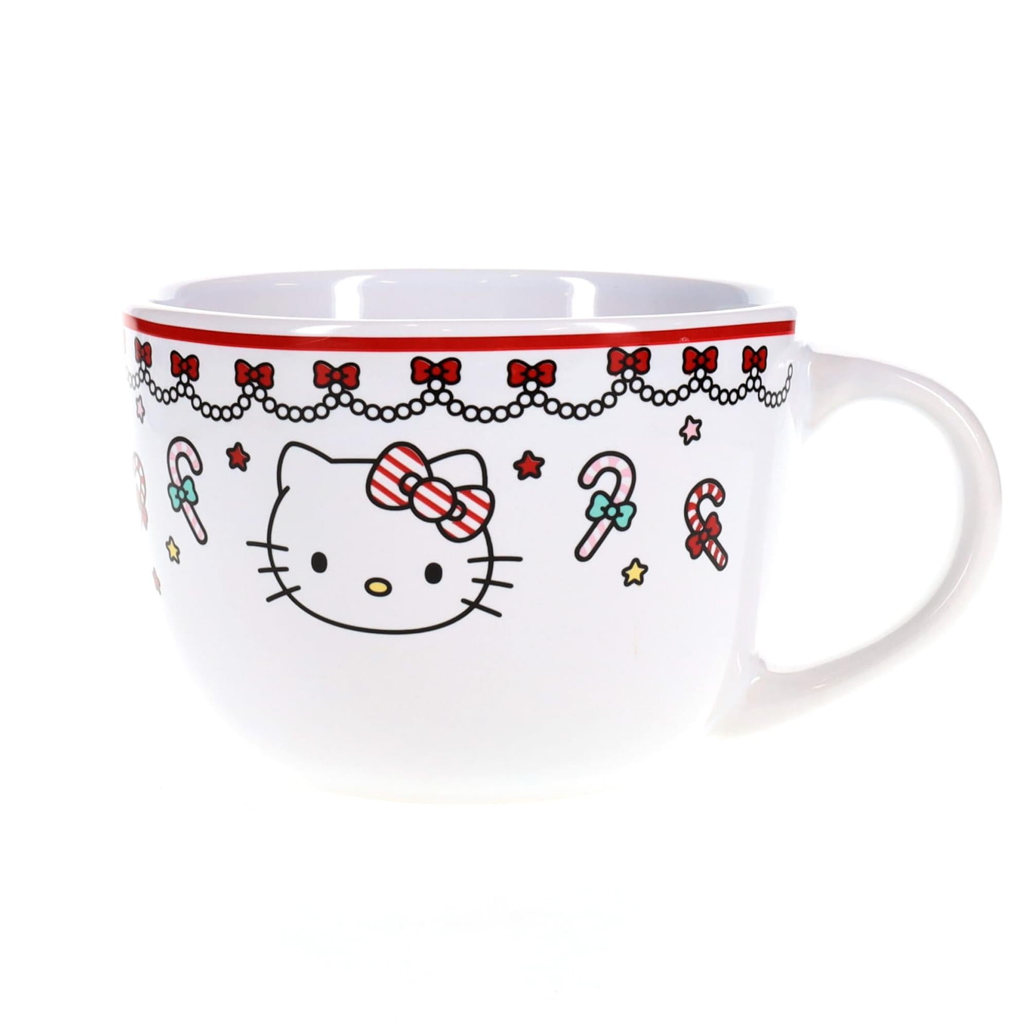 Sanrio Hello Kitty Holiday Ceramic Soup Mug - 24 Ounce Delight
