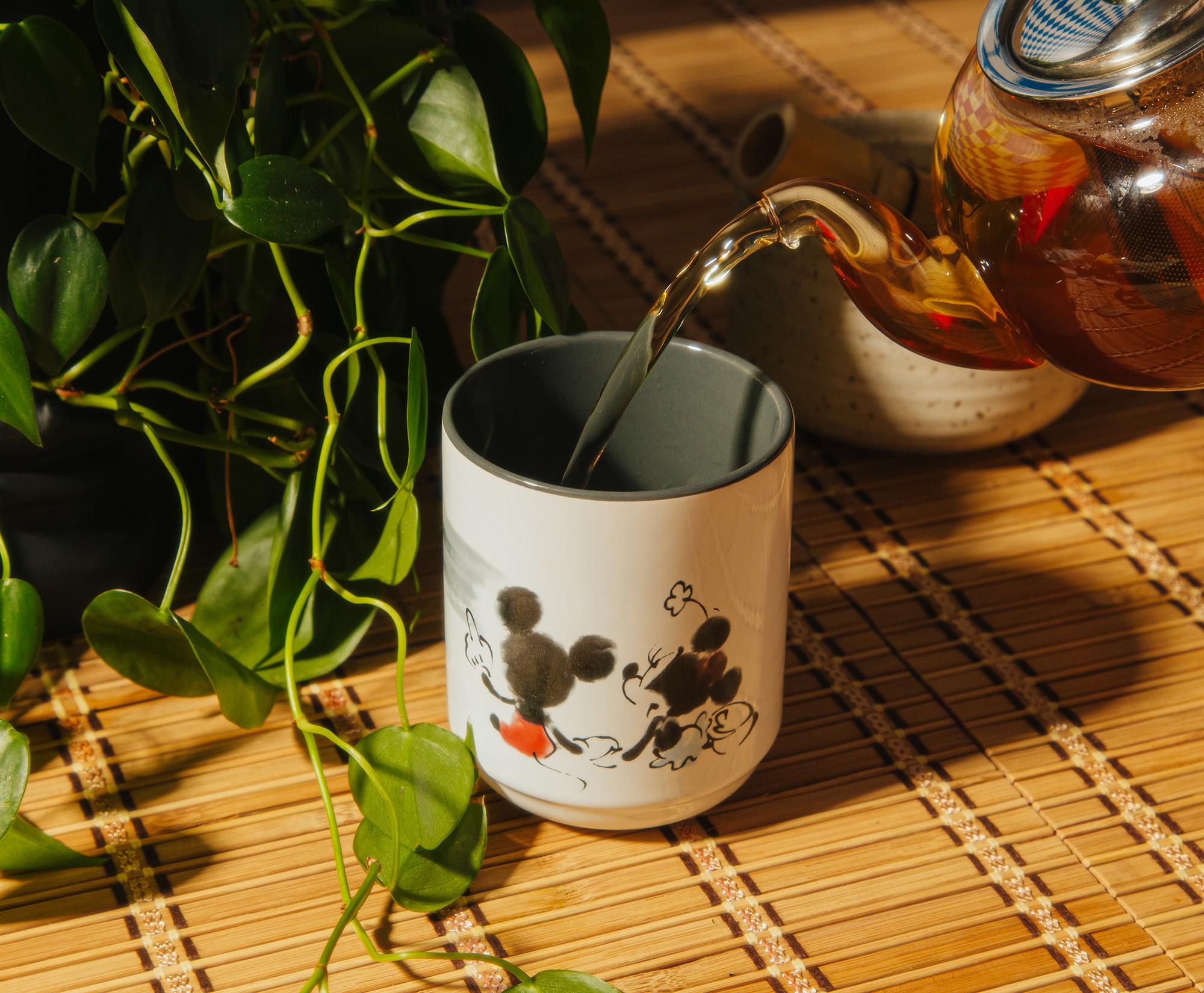 Disney Mickey & Minnie's Sunset Asian Ceramic Tea Cup - 9 Ounce Delight