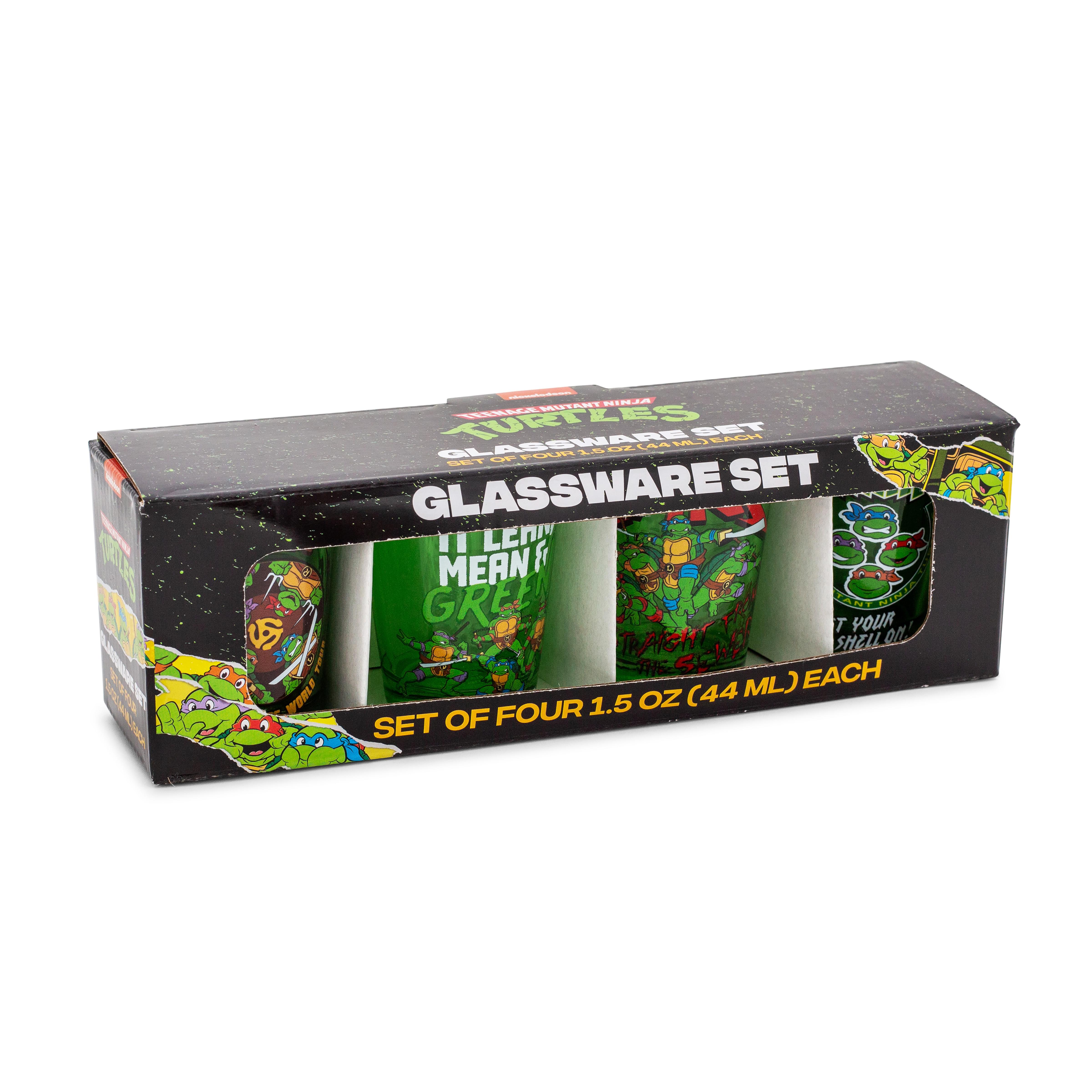 TMNT 2-Ounce Mini Shot Glasses - Set of 4