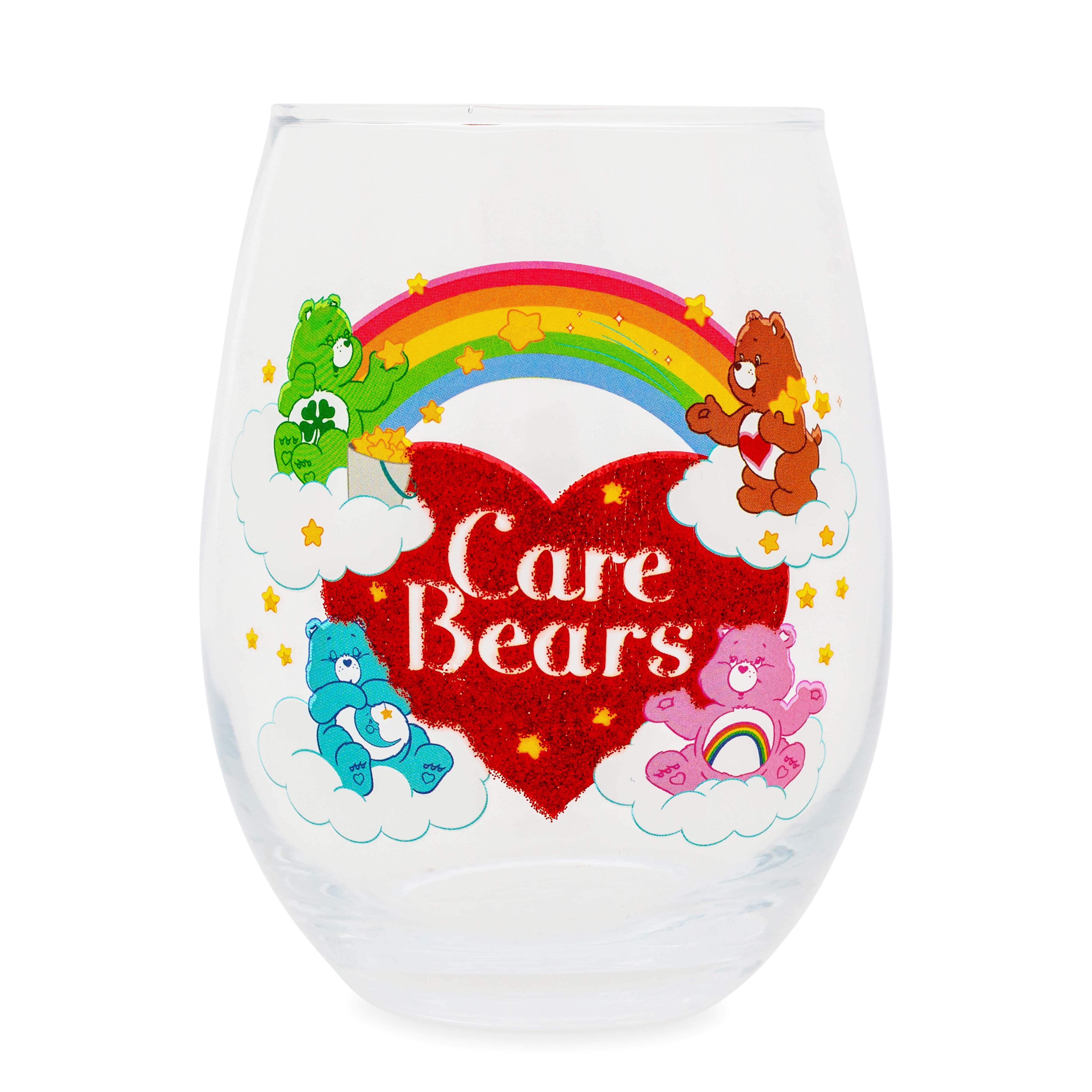 Care Bears Rainbow Heart Logo 20 - Ounce Stemless Wine Glass