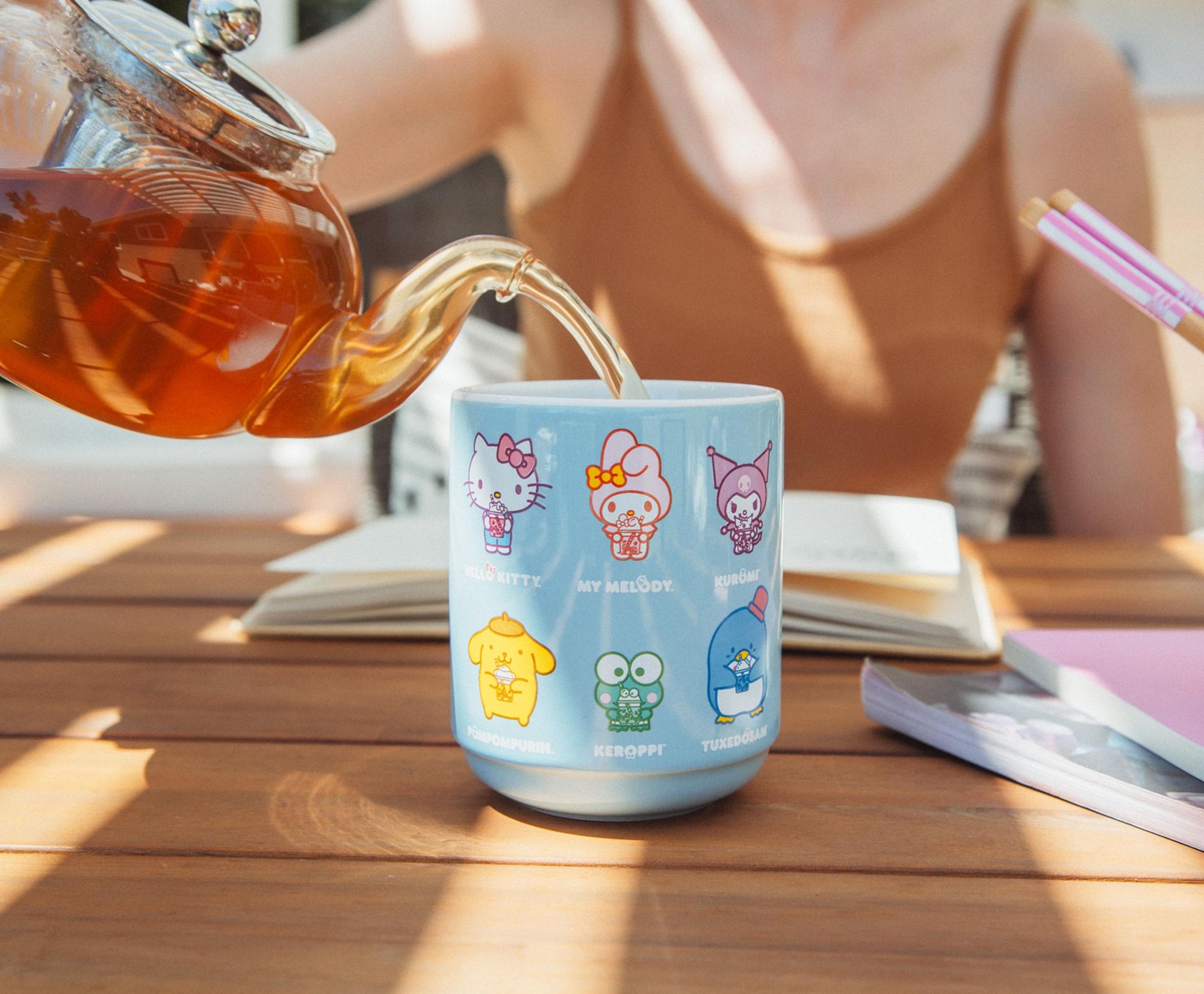Sanrio's Adorable Hello Kitty and Friends Asian Ceramic Tea Cup - 9 Ounces