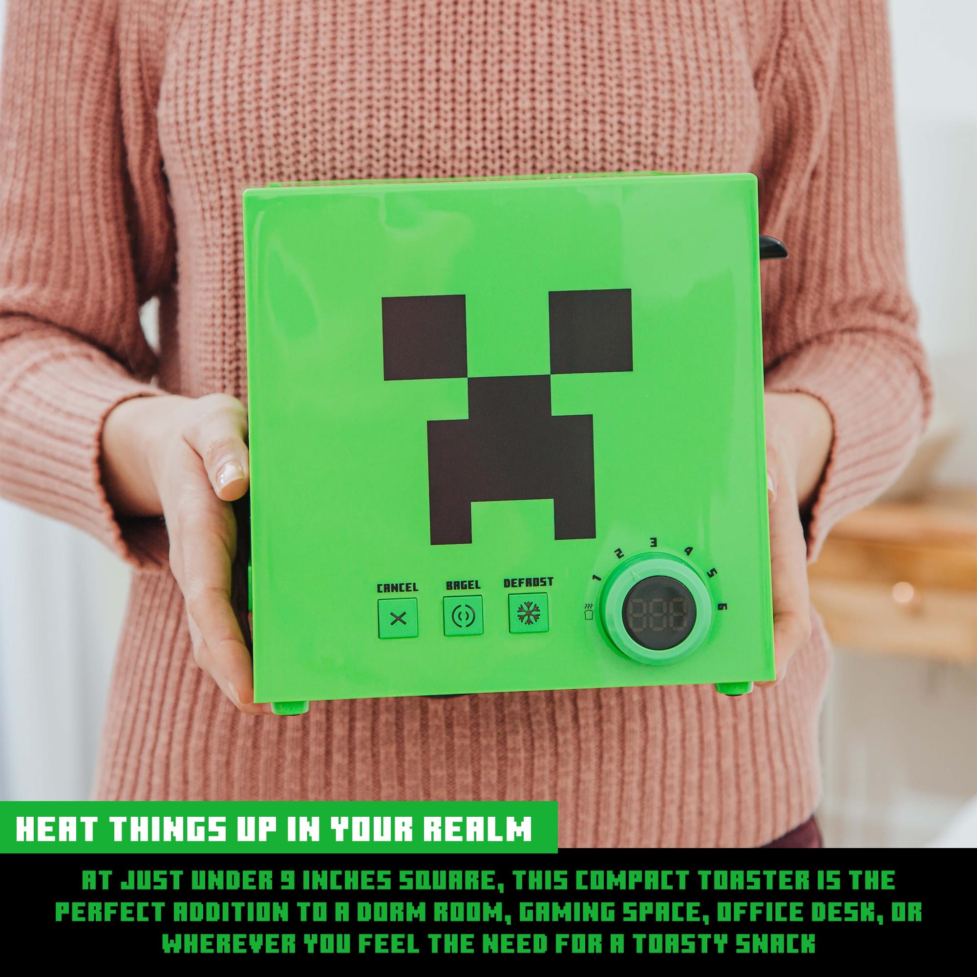 Epic Minecraft Green Creeper Toaster - Toast with a Twist!