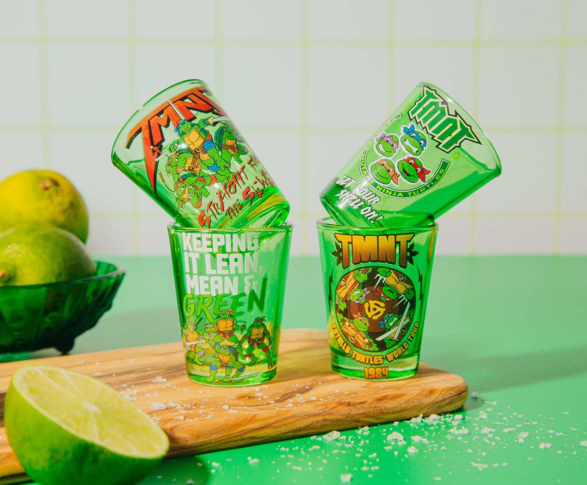 TMNT 2-Ounce Mini Shot Glasses - Set of 4