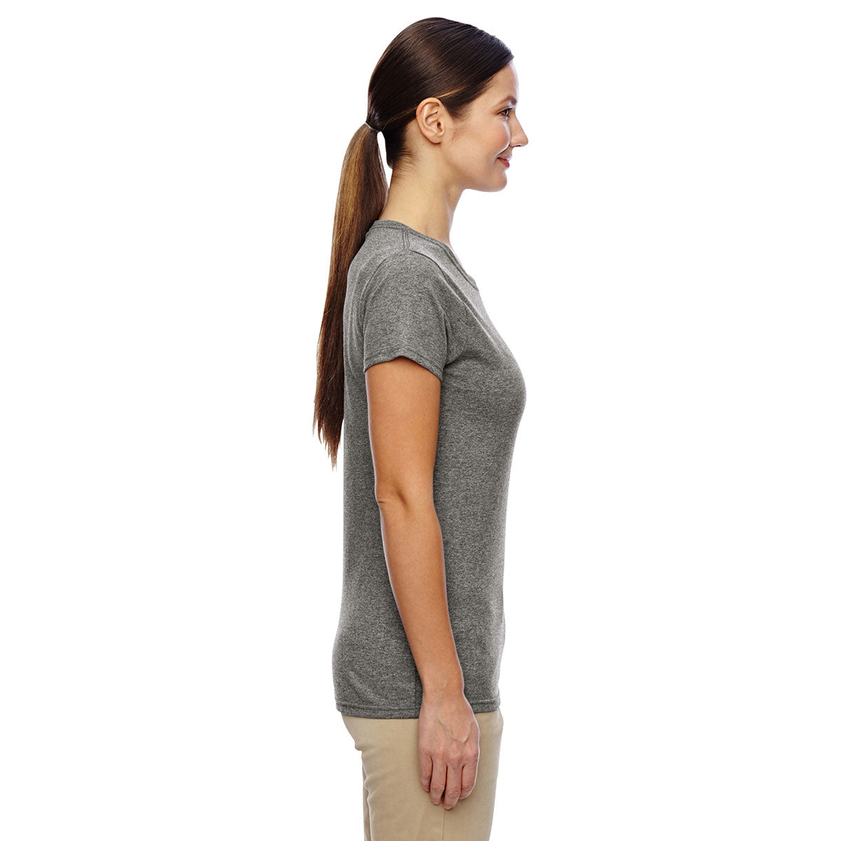 Gildan Women's Stylish Graphite Heather 5.3 oz. T-Shirt