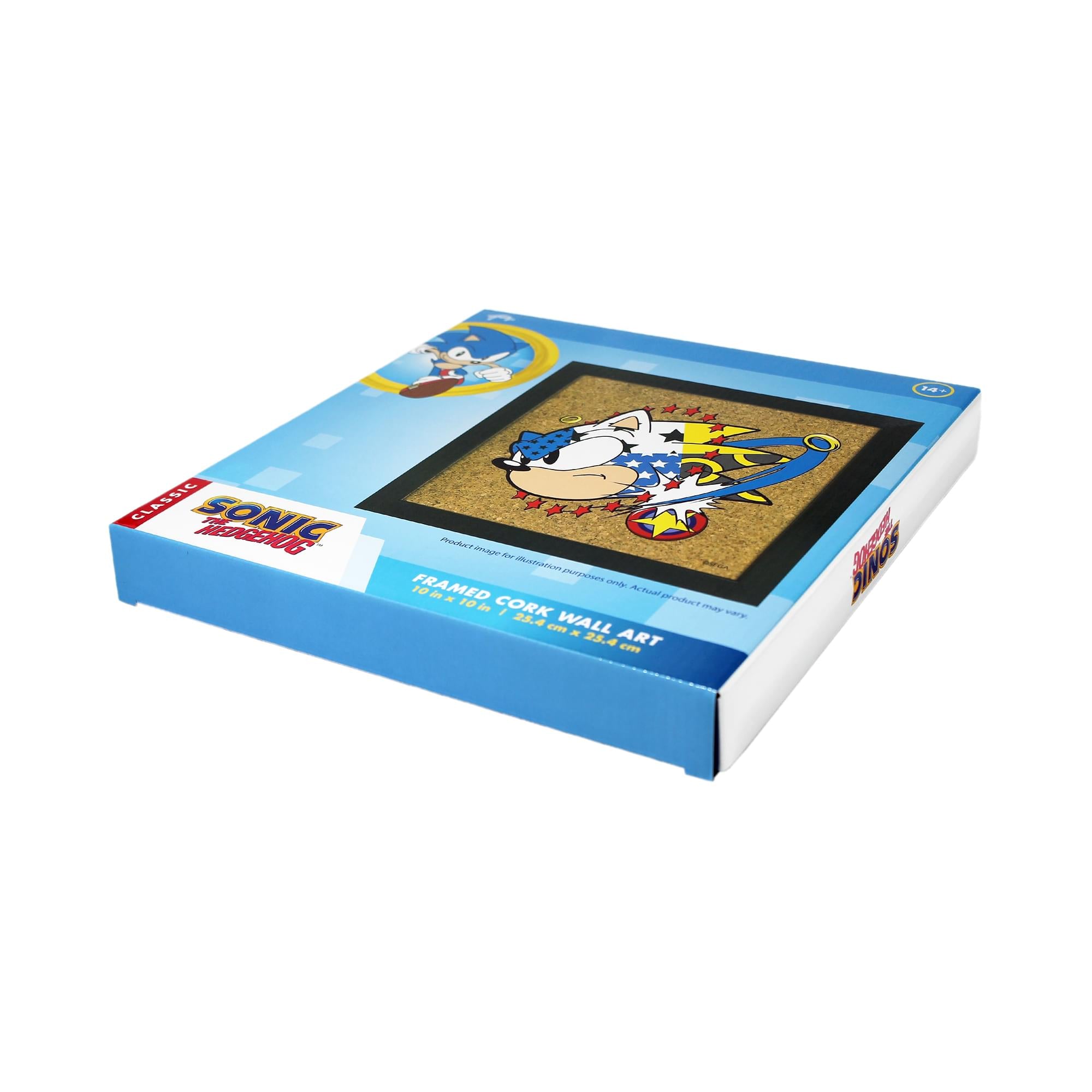 Epic Sonic The Hedgehog 10x10 Inch Cork Board Wall Art