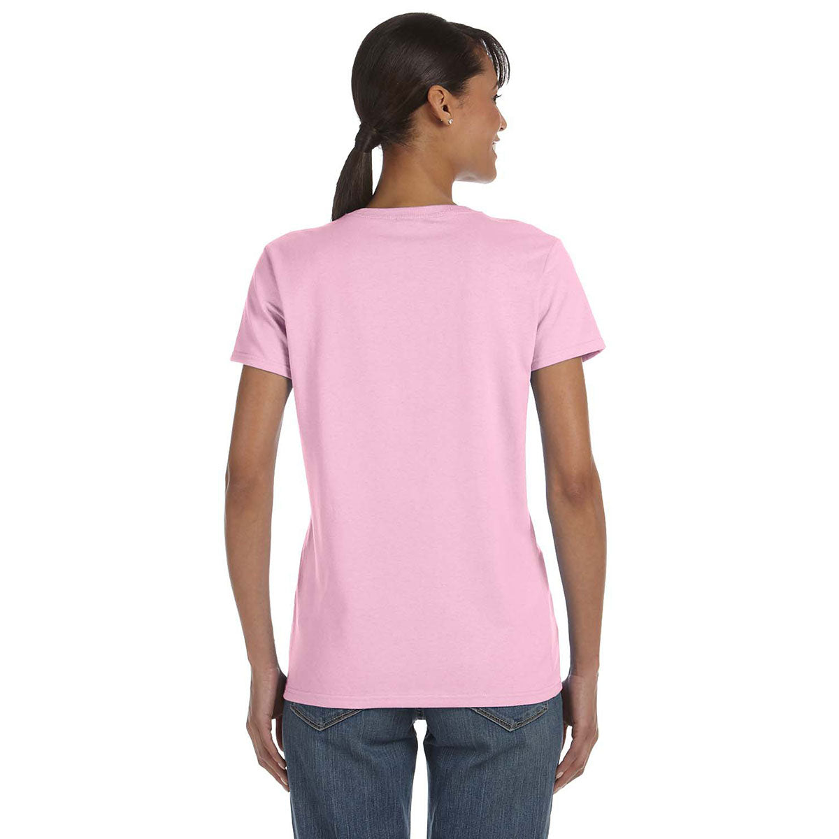 Gildan Women's Chic Light Pink 5.3 oz. T-Shirt