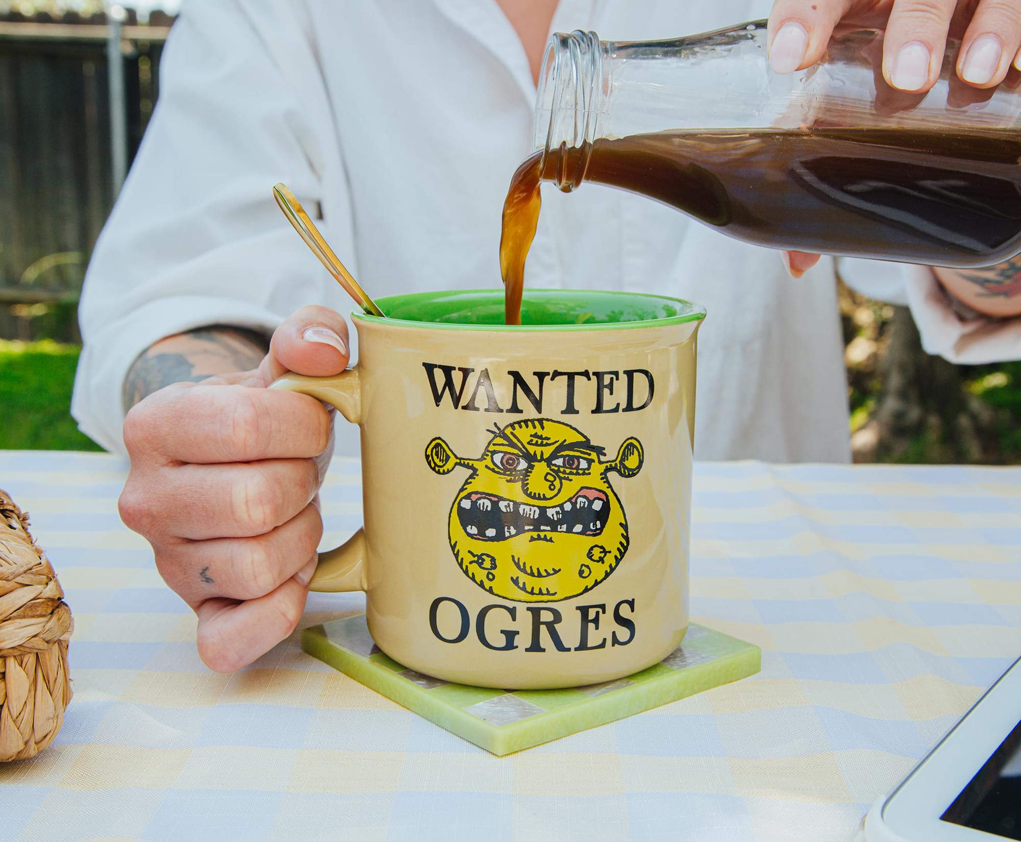 Shrek-Inspired Ceramic Camper Mug - 20 Ounce Magic!