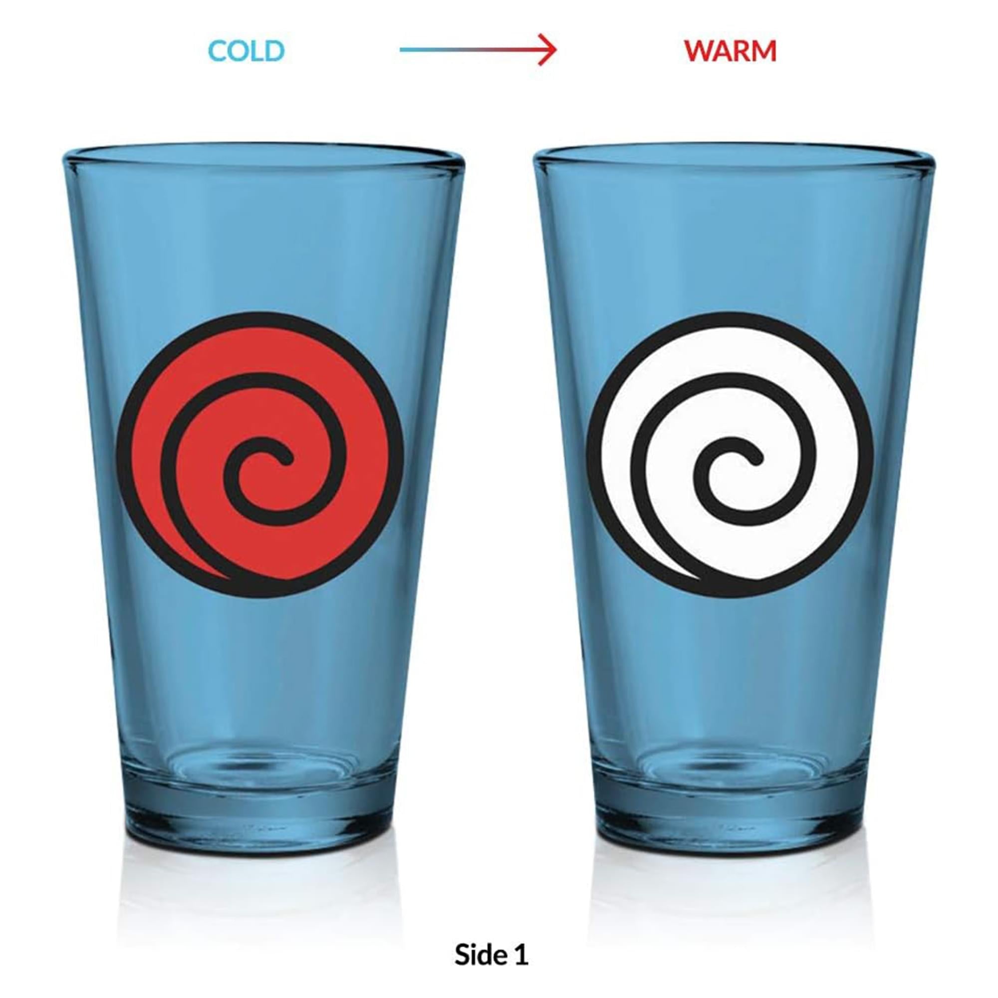 Naruto Shippuden 16oz Color - Changing Pint Glass for Beverage Lovers