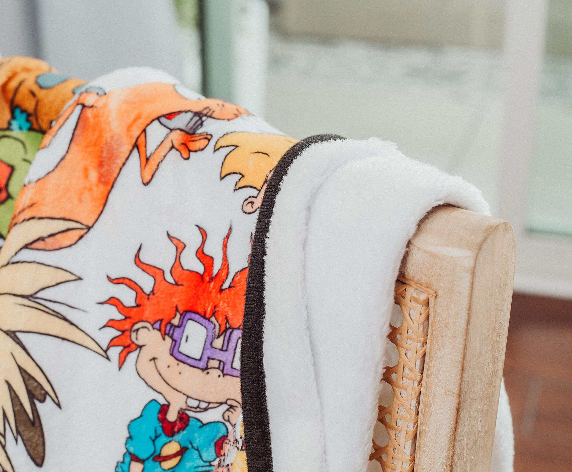 Nickelodeon Classic Cartoons Fleece Throw Blanket - 45x60 Inches