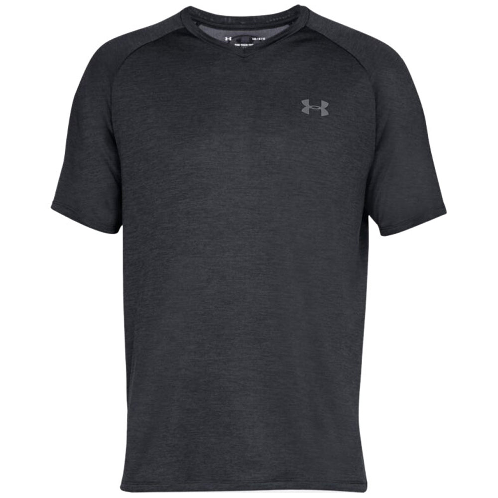 Under Armour Men's Sleek Black Tech 2.0 V-Neck