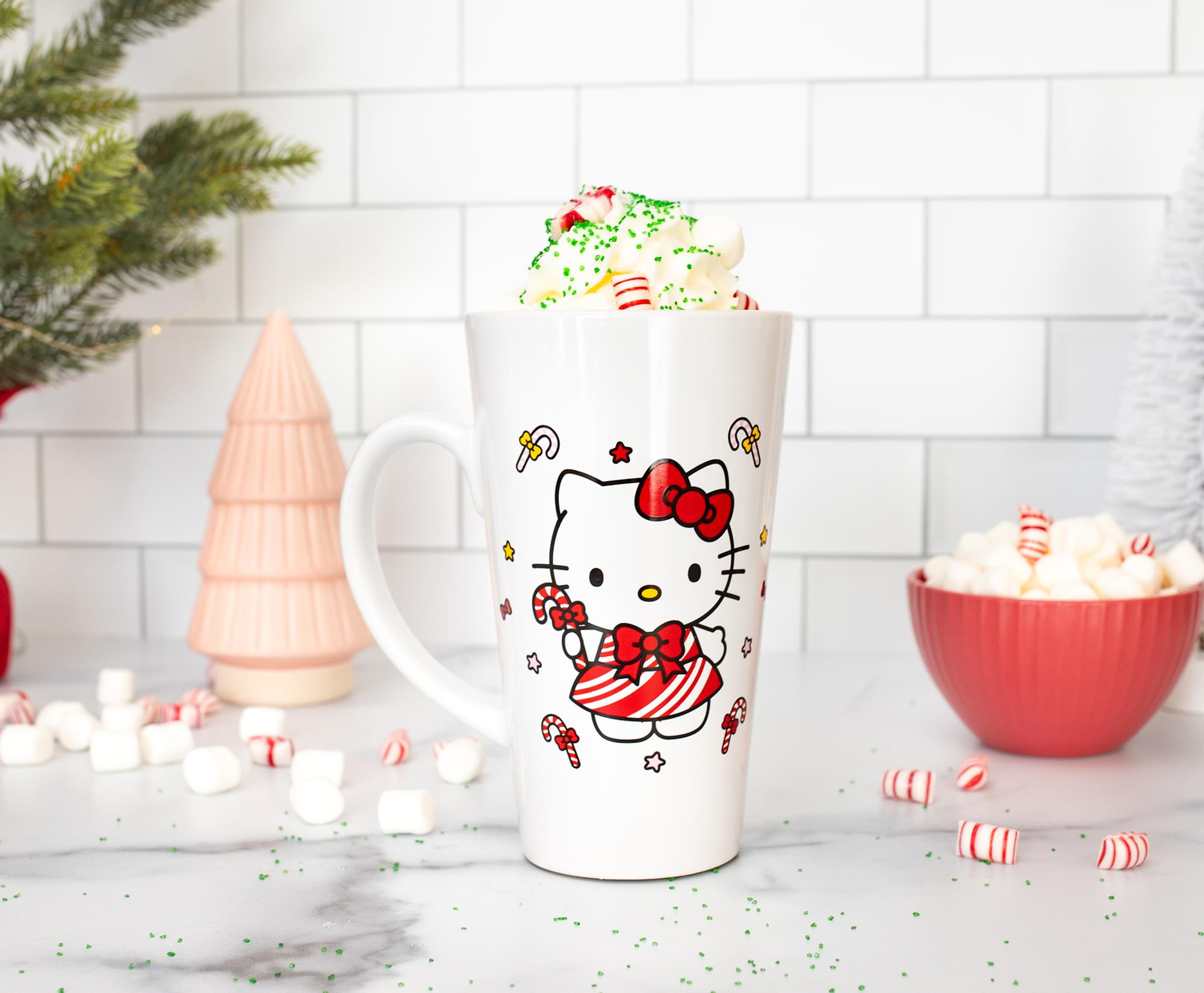 Sanrio Hello Kitty Holiday Ceramic Latte Mug - 16 Ounce