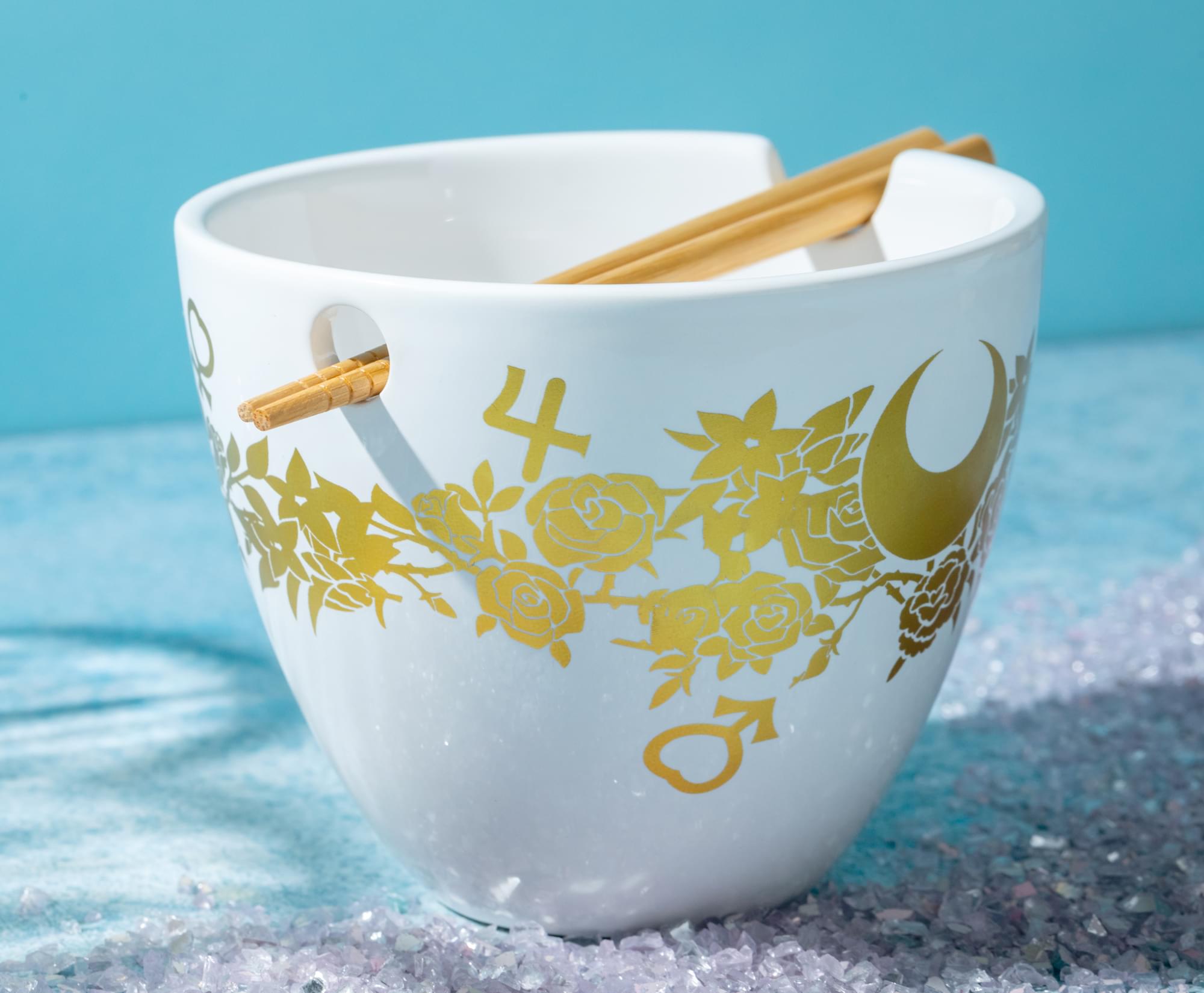 Chic Sailor Moon Crystal 16 - Ounce Ramen Bowl with Chopsticks Set