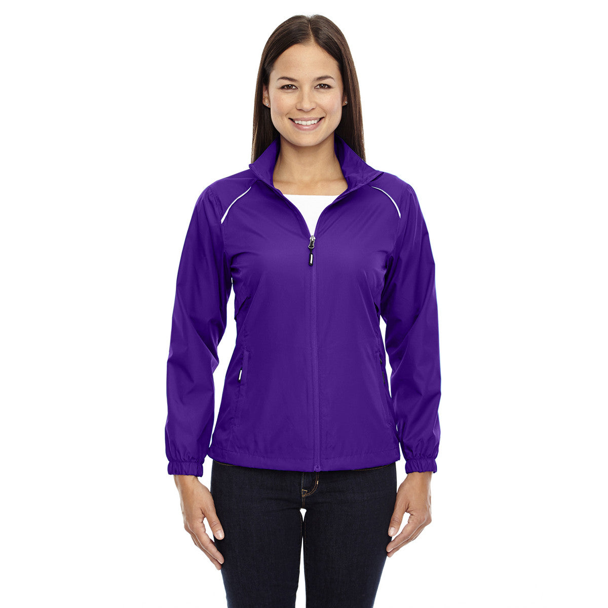 Core 365 Women's Purple Campus Motivate Lightweight Unlined Jacket