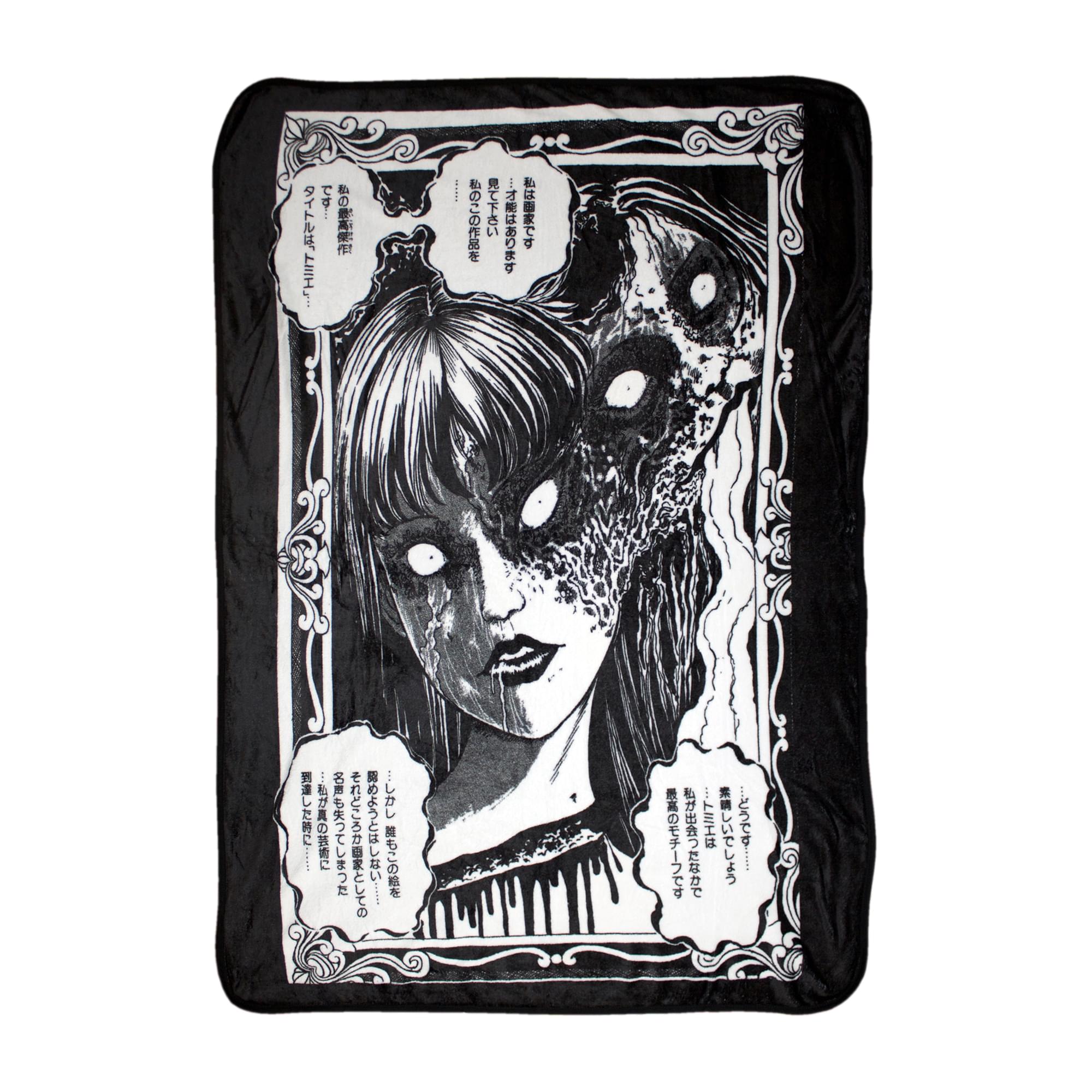 Unleash Your Inner Beauty with Junji Ito Tomie's Fleece Throw Blanket