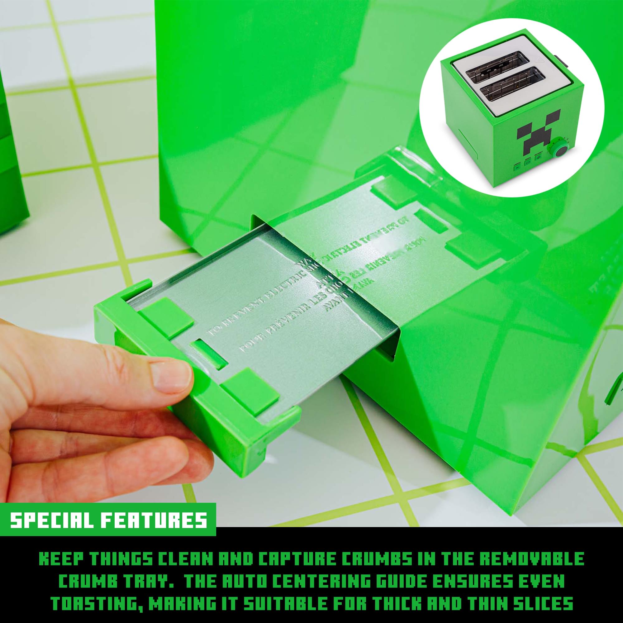 Epic Minecraft Green Creeper Toaster - Toast with a Twist!