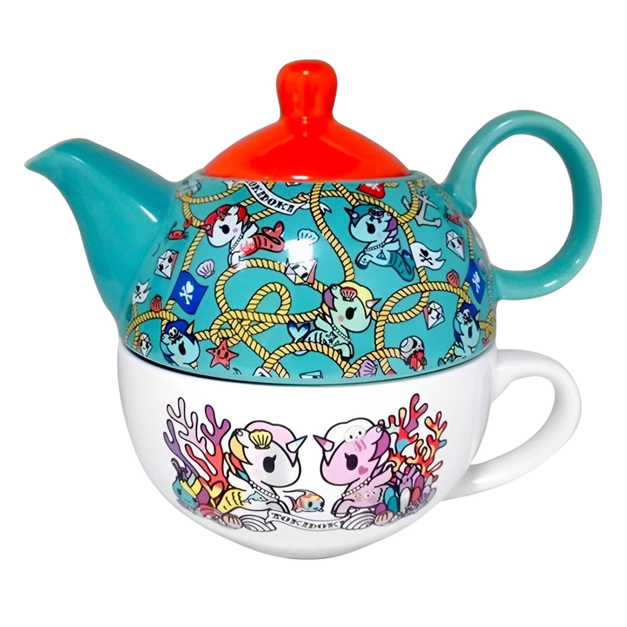 Tokidoki 11oz Ceramic Teapot & 9oz Mug Set - A Fun and Stylish Beverage Companion