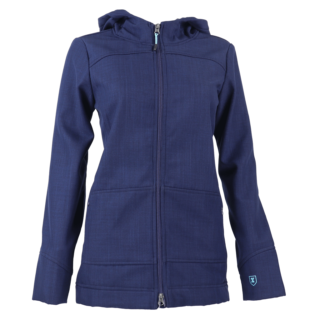 Zusa Women's Navy Cross-Hatch Adventure-Ready Travel Jacket