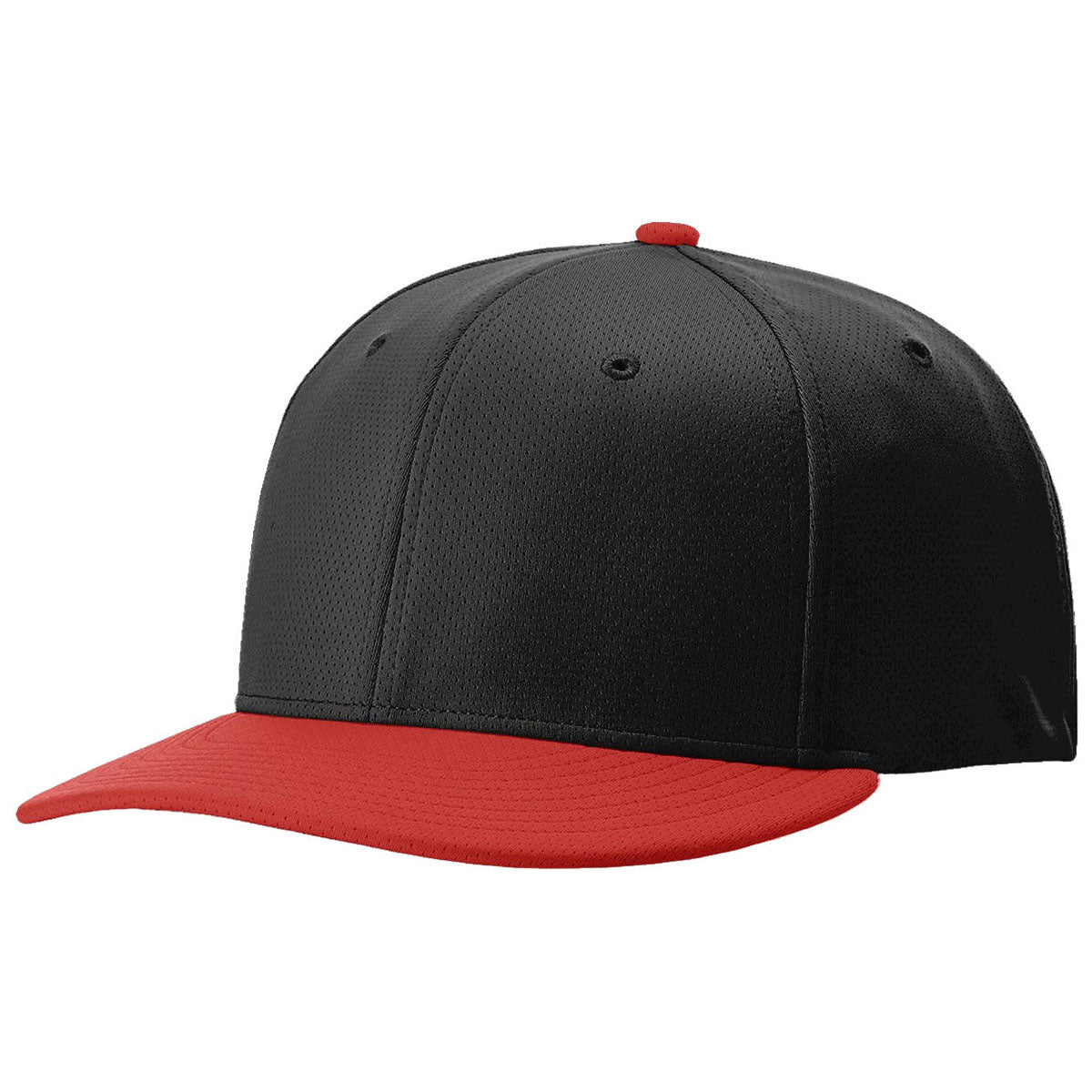 Richardson Matrix R-Flex Cap: Black/Red Custom Logo